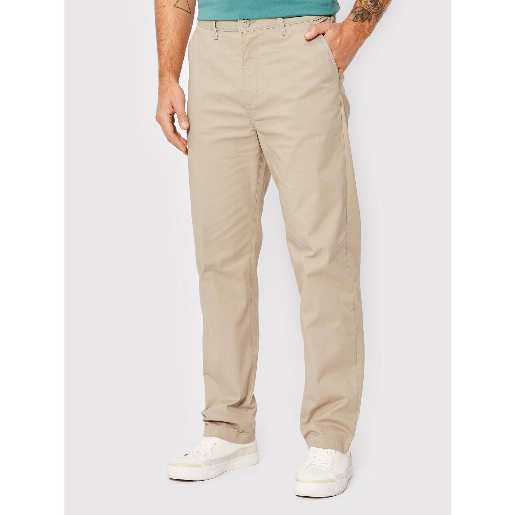 Lee Чино панталони L70XTY58 Сив Relaxed Fit - Pepit.bg