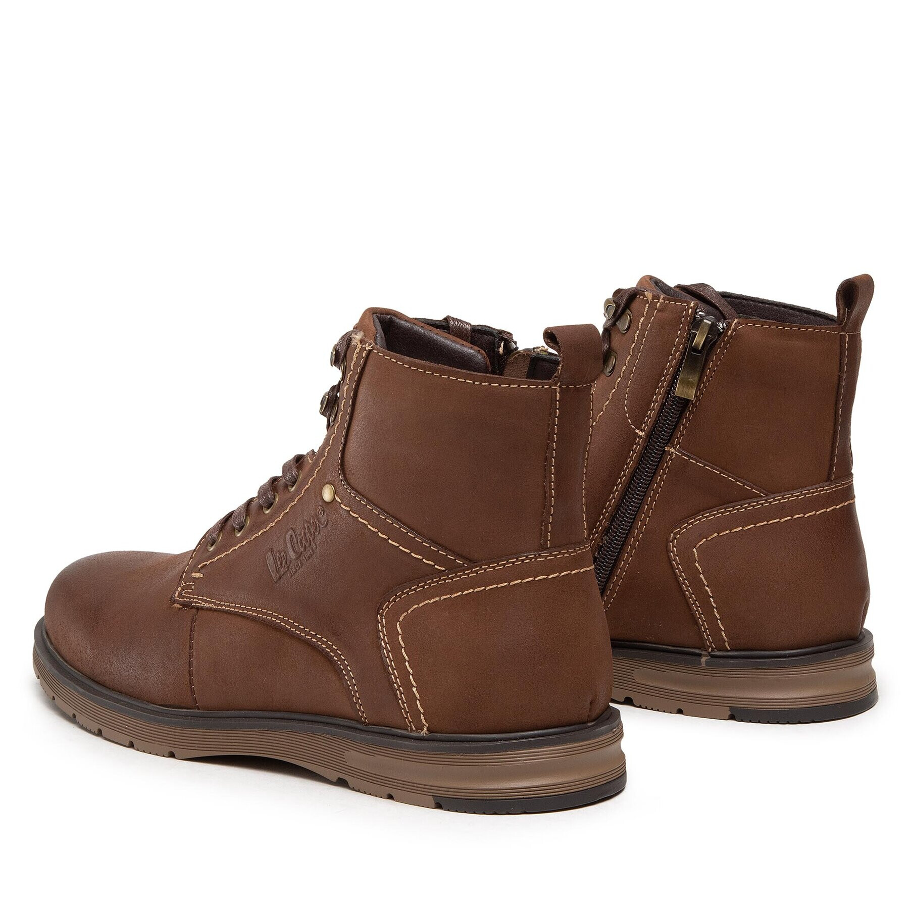 Lee Cooper Ботуши LCJ-22-33-1479M Кафяв - Pepit.bg