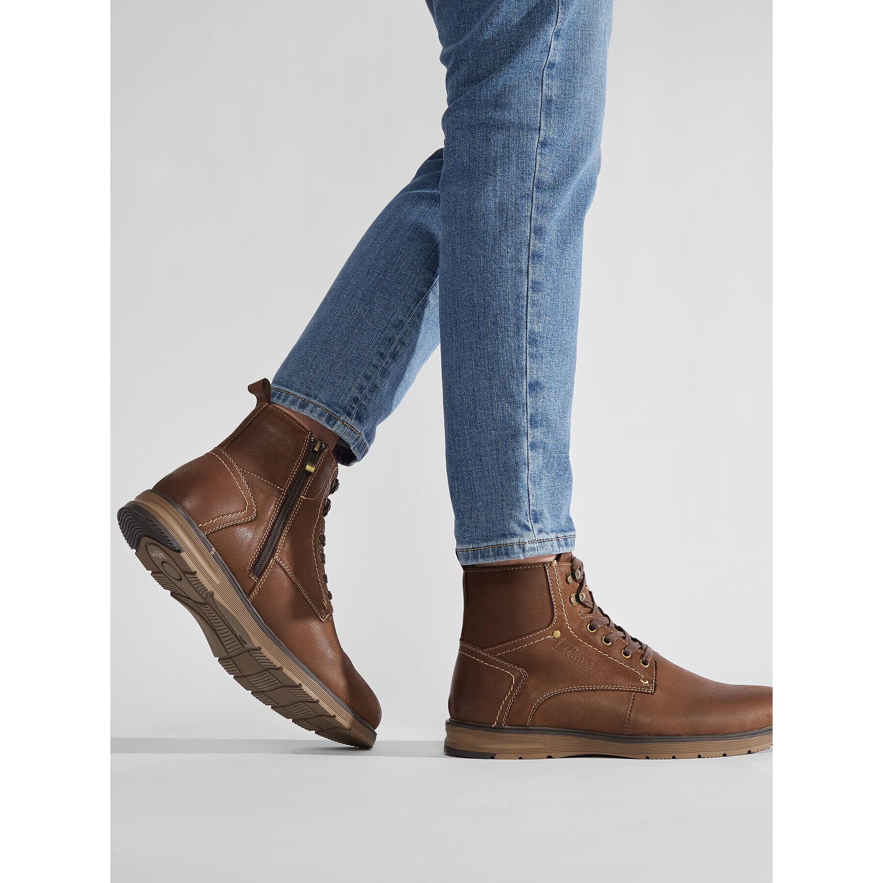 Lee Cooper Ботуши LCJ-22-33-1479M Кафяв - Pepit.bg