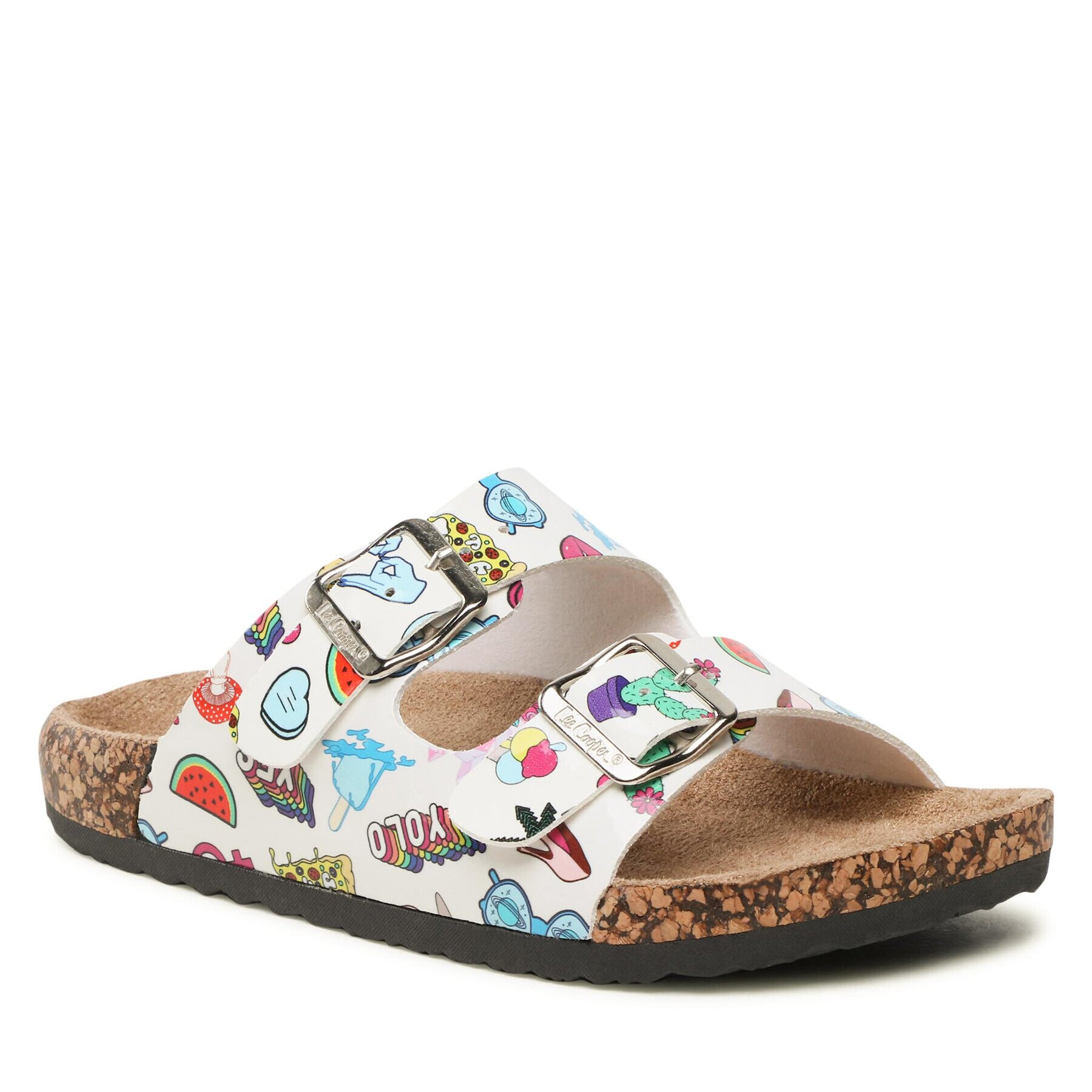 Lee Cooper Чехли LCW-23-35 Бял - Pepit.bg