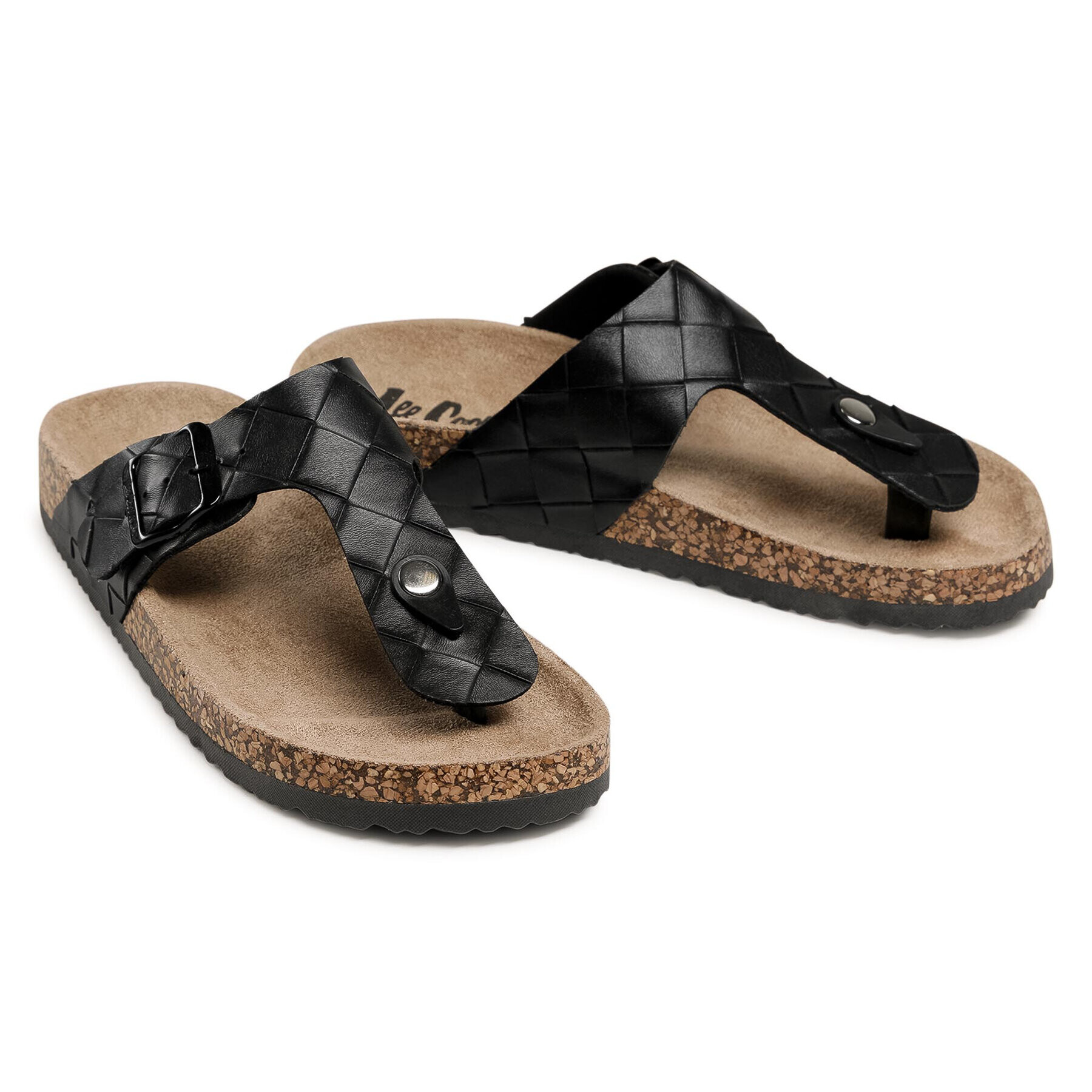 Lee Cooper Джапанки LCW-21-35-0231L Черен - Pepit.bg