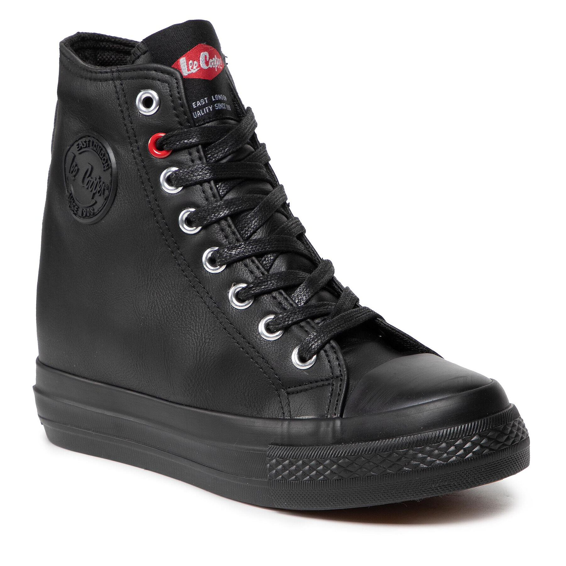 Lee Cooper Сникърси LCJ-21-48-0704L Черен - Pepit.bg