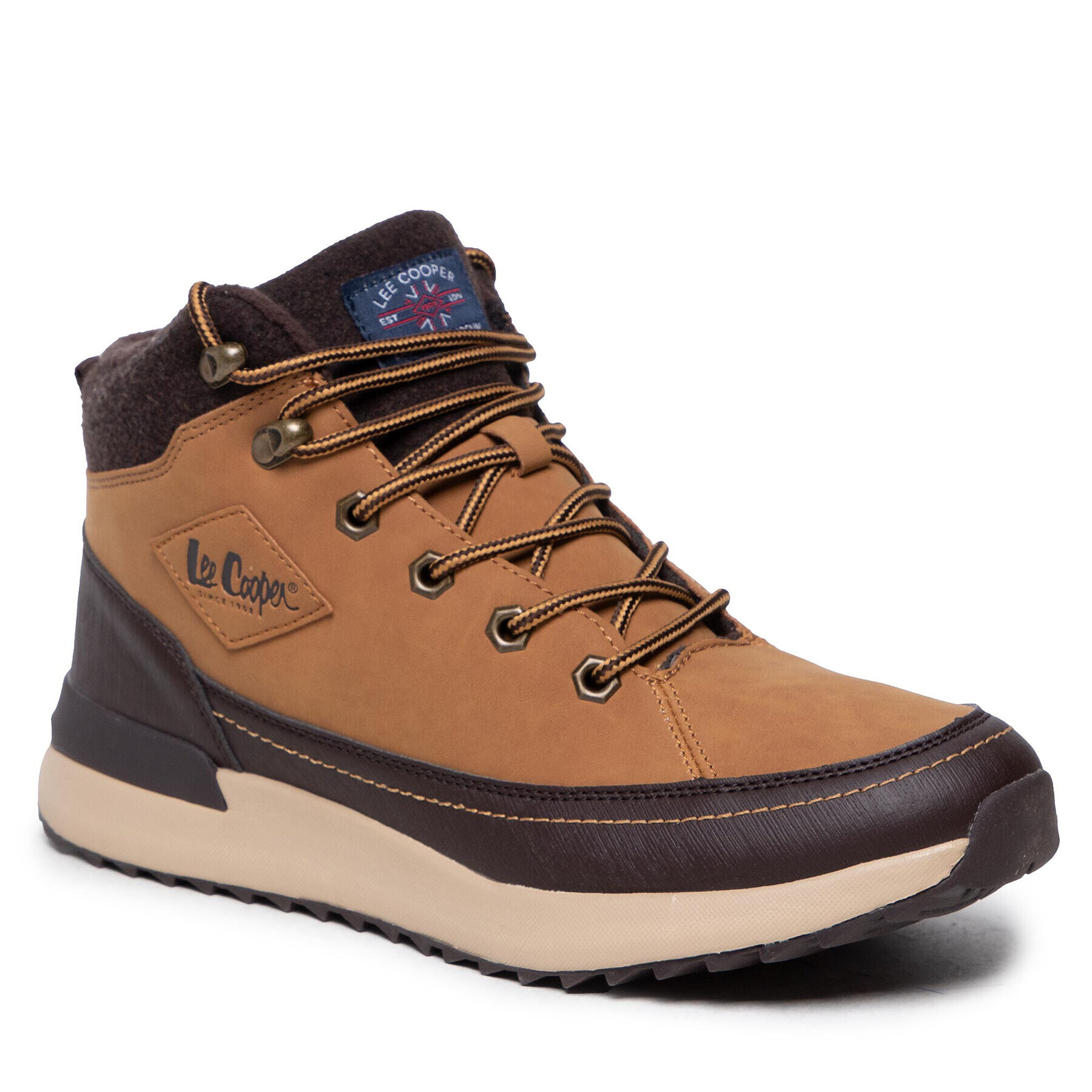 Lee Cooper Зимни обувки LCJ-21-01-0534M Кафяв - Pepit.bg