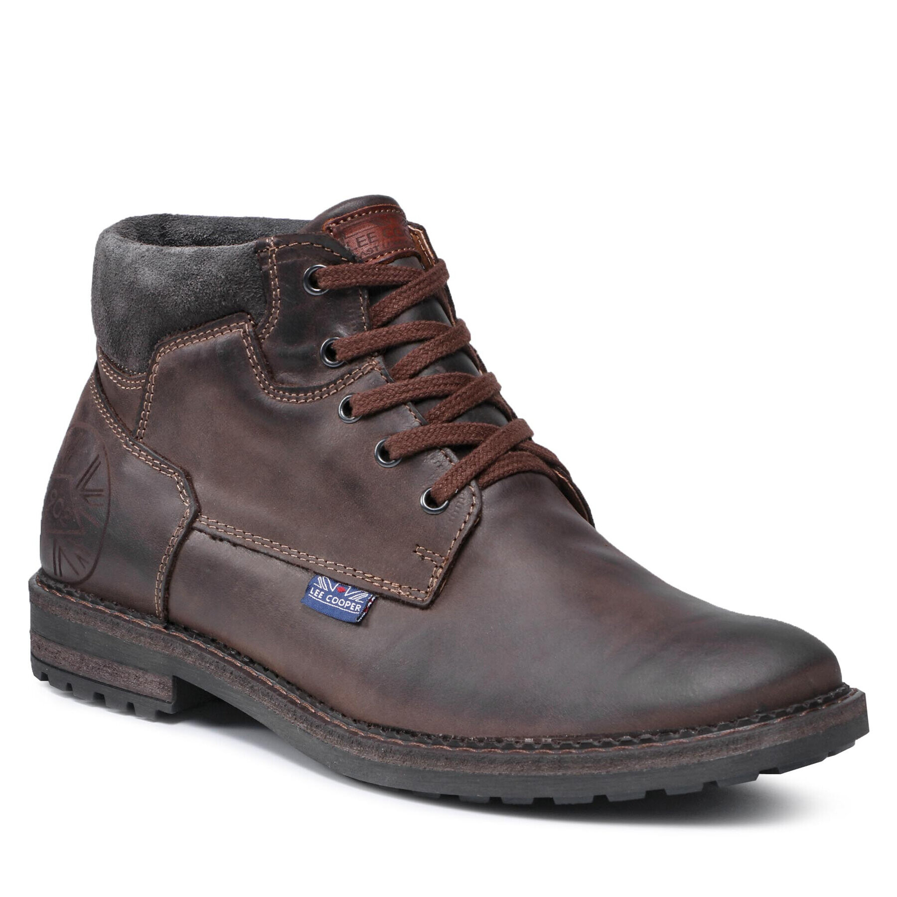 Lee Cooper Зимни обувки LCJP-21-45-0512M Кафяв - Pepit.bg