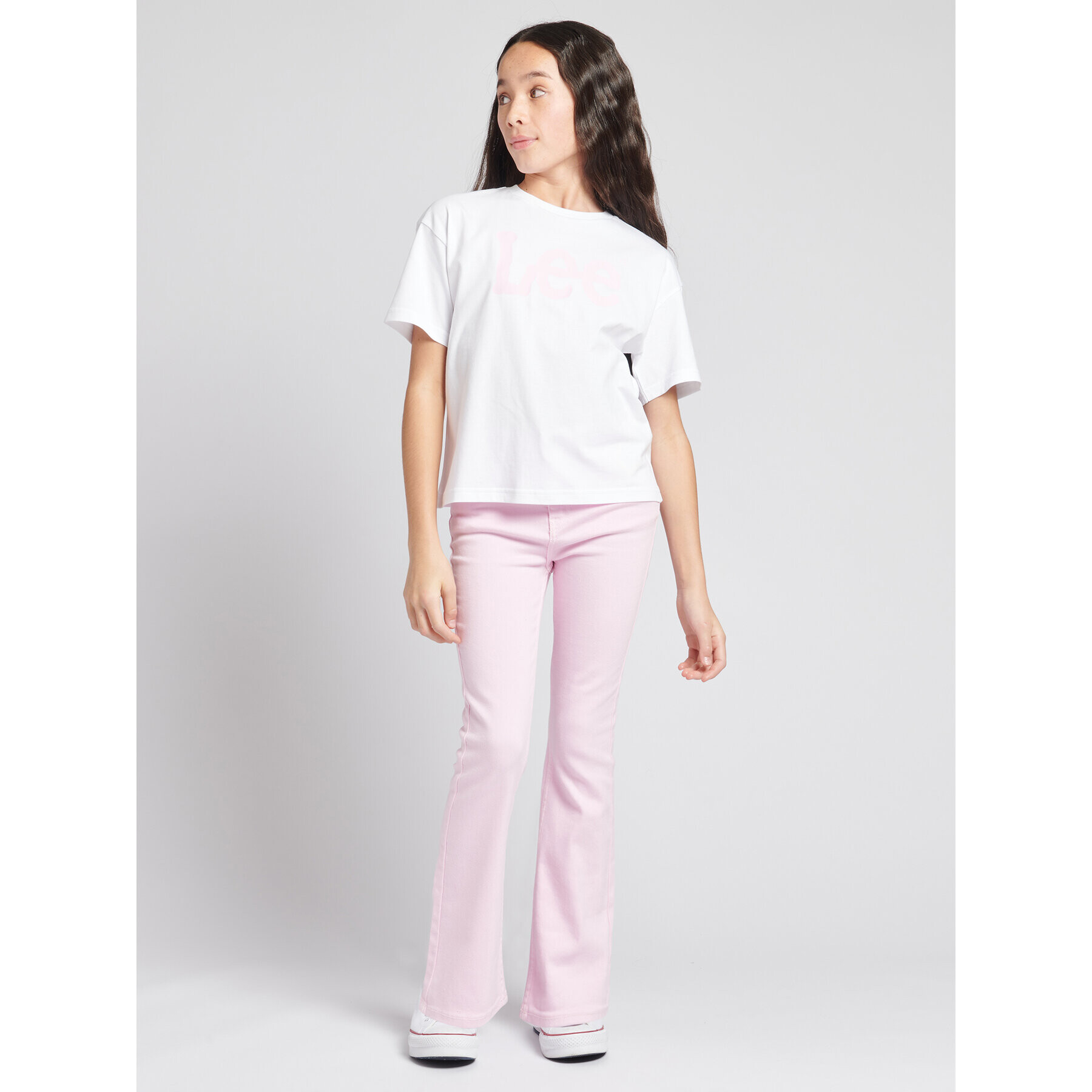 Lee Дънки Breese Flare Twill LEG5066 Розов Regular Fit - Pepit.bg