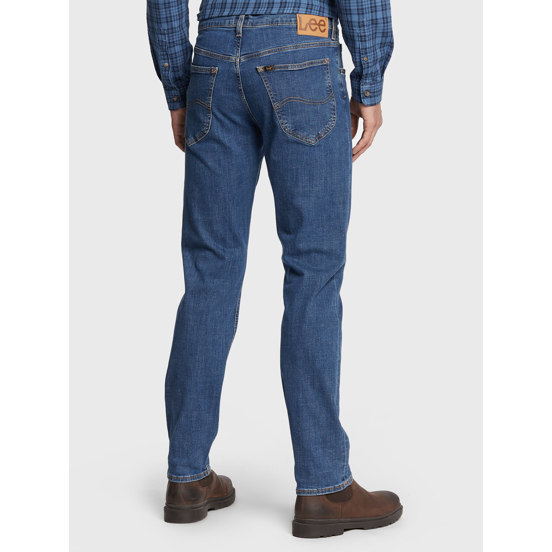 Lee Дънки Daren Zip Fly L707NLWL Тъмносин Straight Fit - Pepit.bg