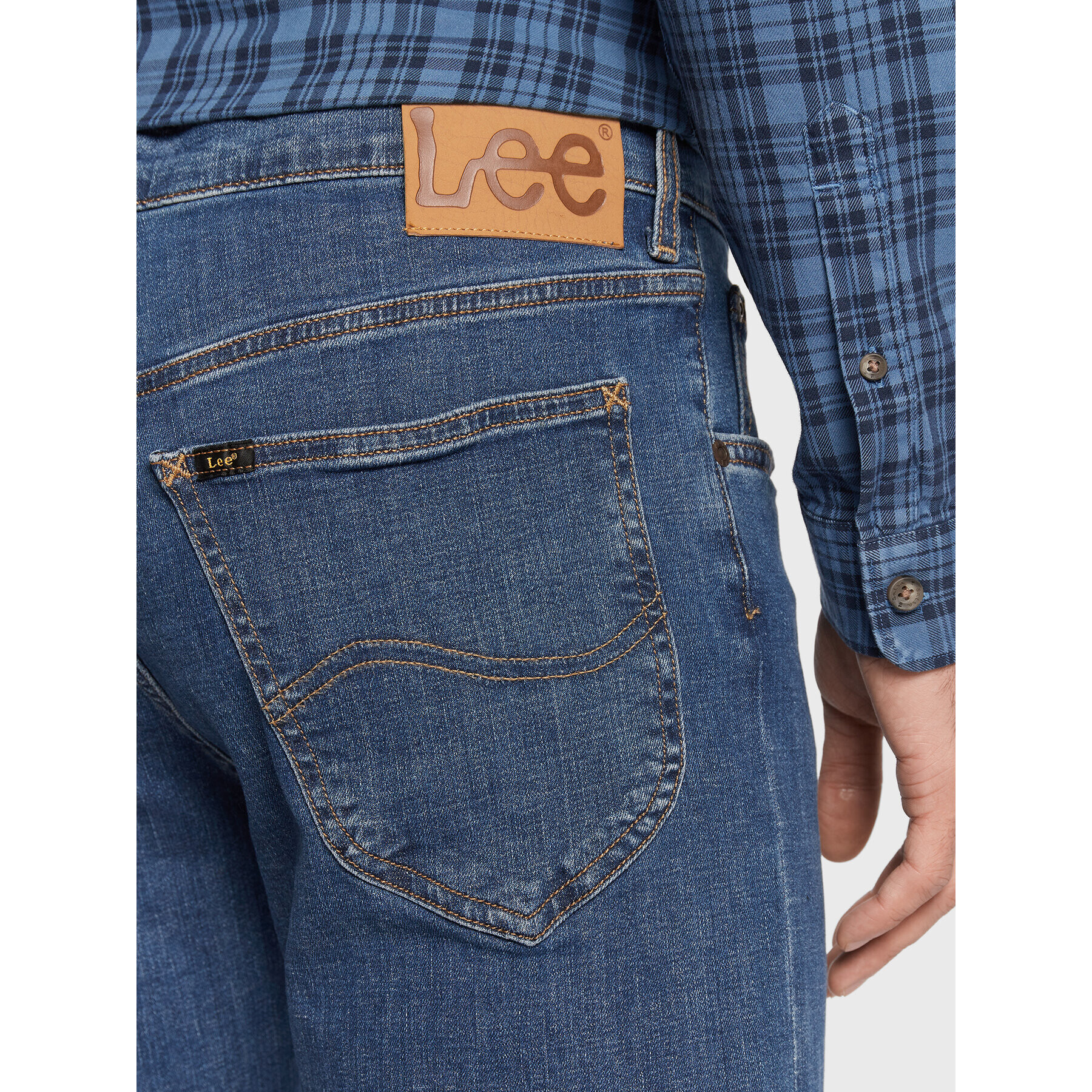 Lee Дънки Daren Zip Fly L707NLWL Тъмносин Straight Fit - Pepit.bg