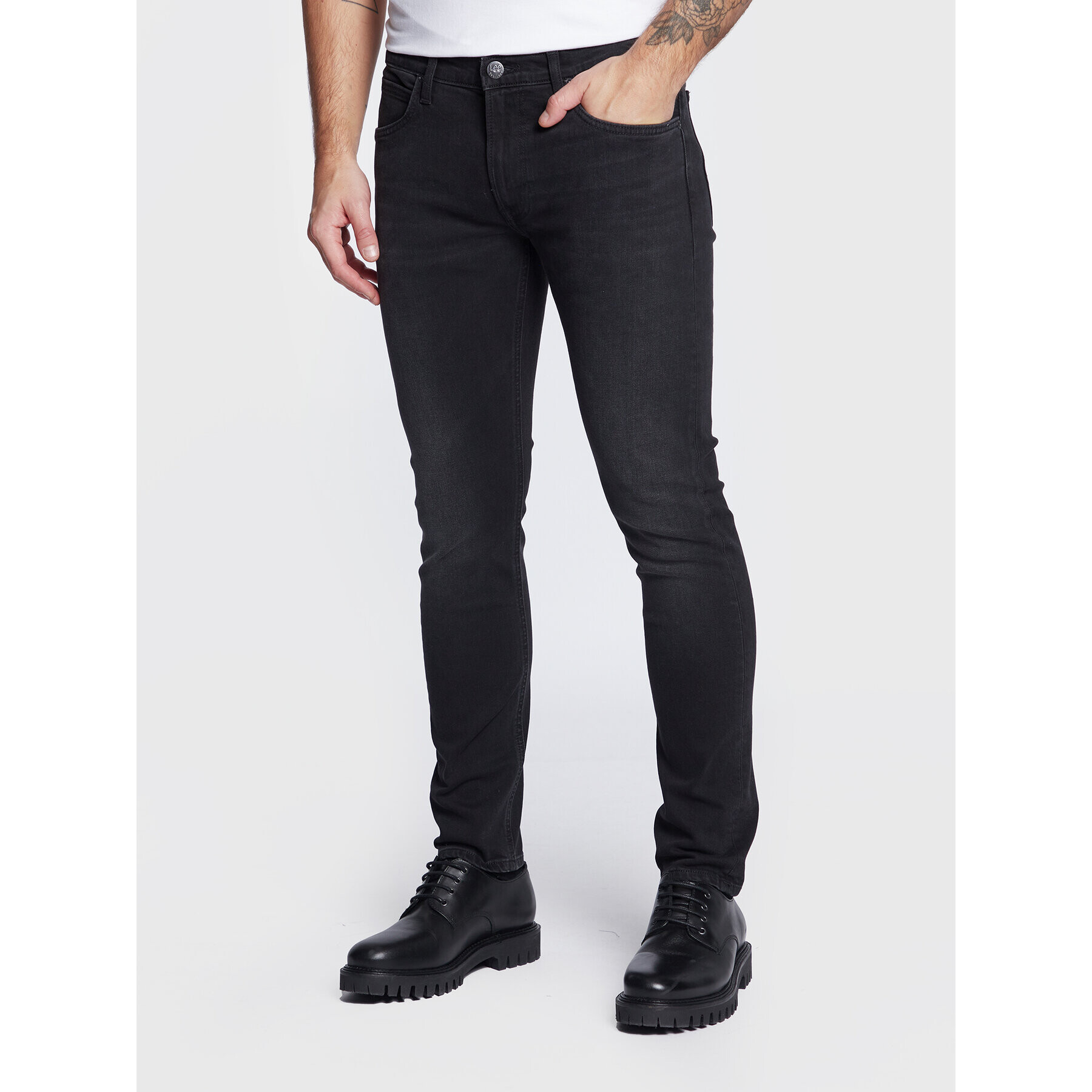 Lee Дънки Luke L719ADEV Черен Slim Fit - Pepit.bg