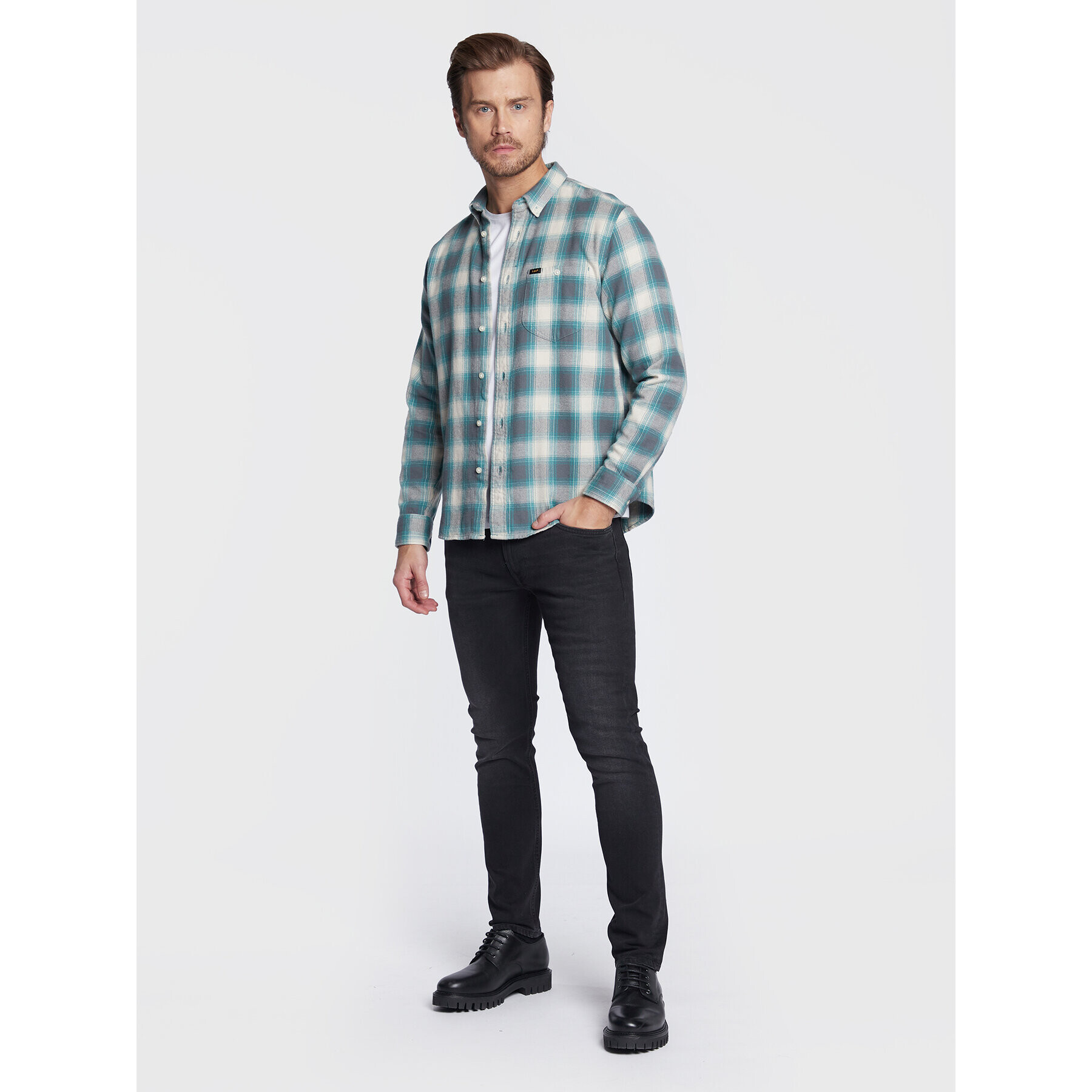 Lee Дънки Luke L719ADEV Черен Slim Fit - Pepit.bg