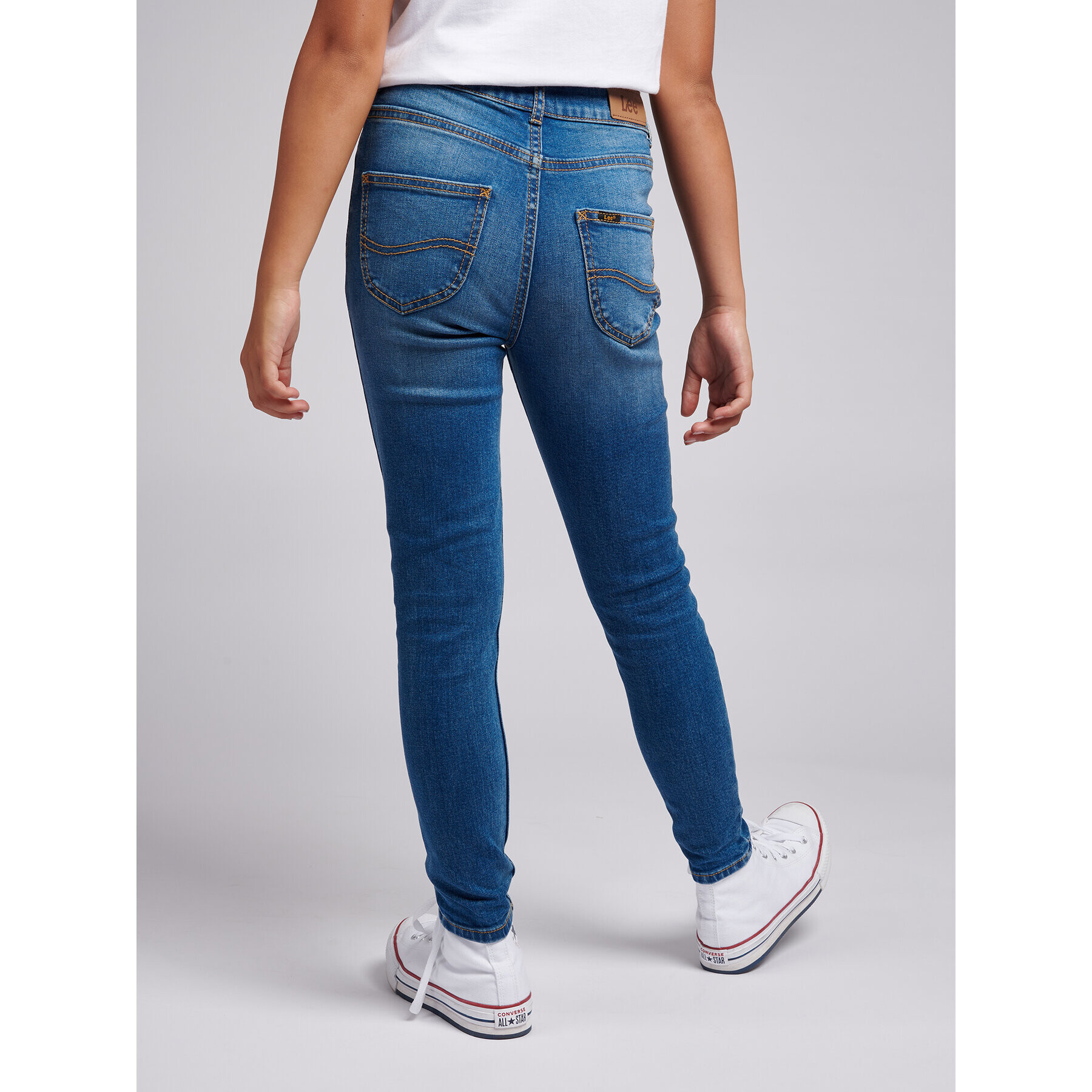 Lee Дънки Scarlett High Waist LEG5005 Син - Pepit.bg