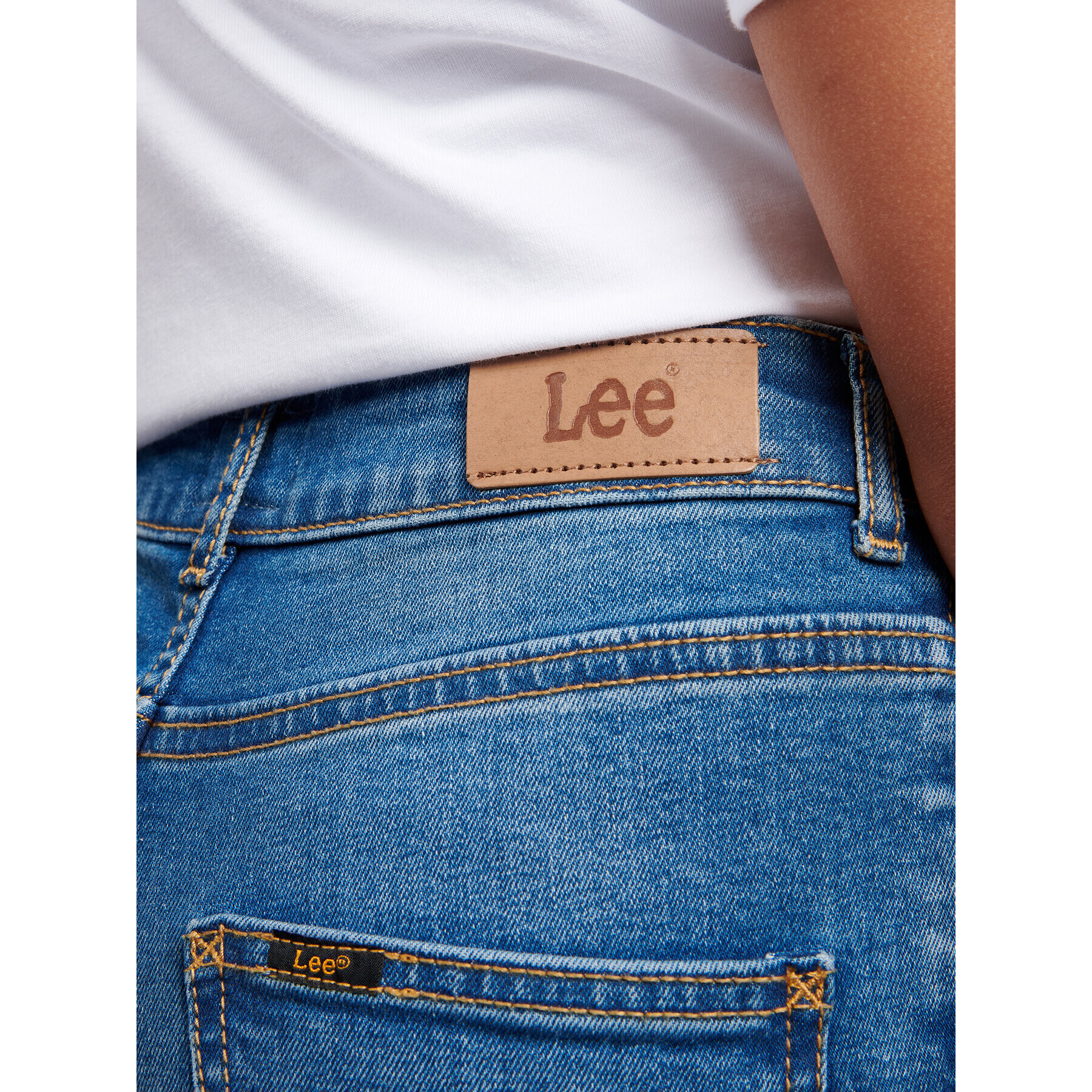 Lee Дънки Scarlett High Waist LEG5005 Син - Pepit.bg
