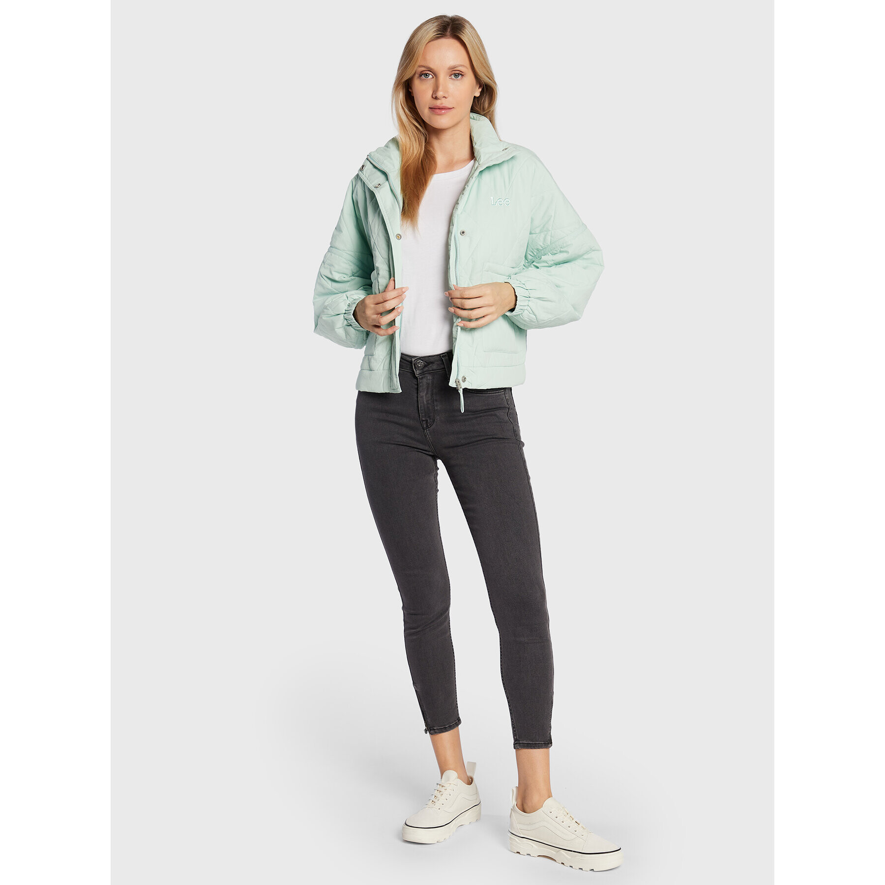 Lee Дънки Scarlett L31BSYSZ Сив Skinny Fit - Pepit.bg