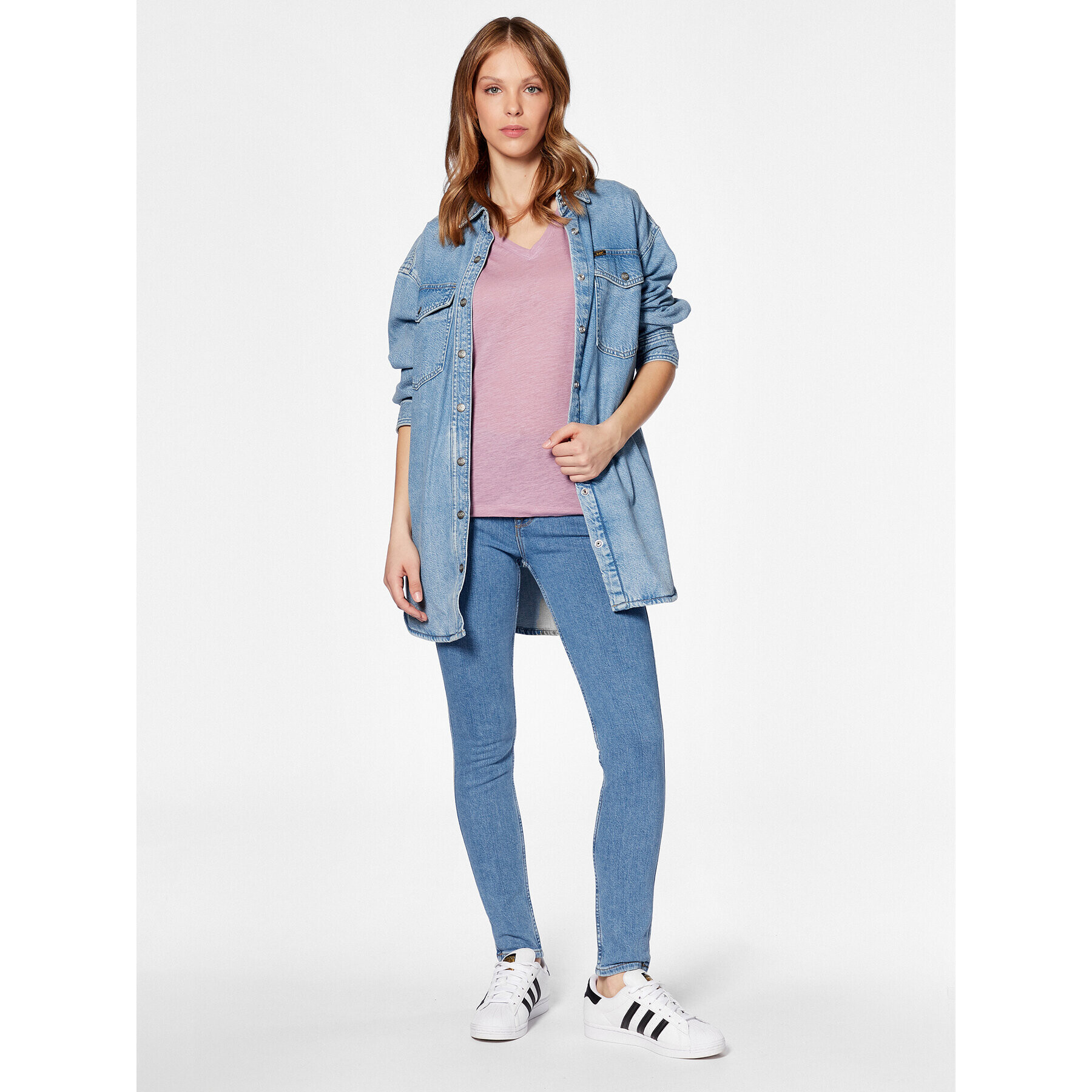 Lee Дънки Scarlett L626FAB38 Син Skinny Fit - Pepit.bg