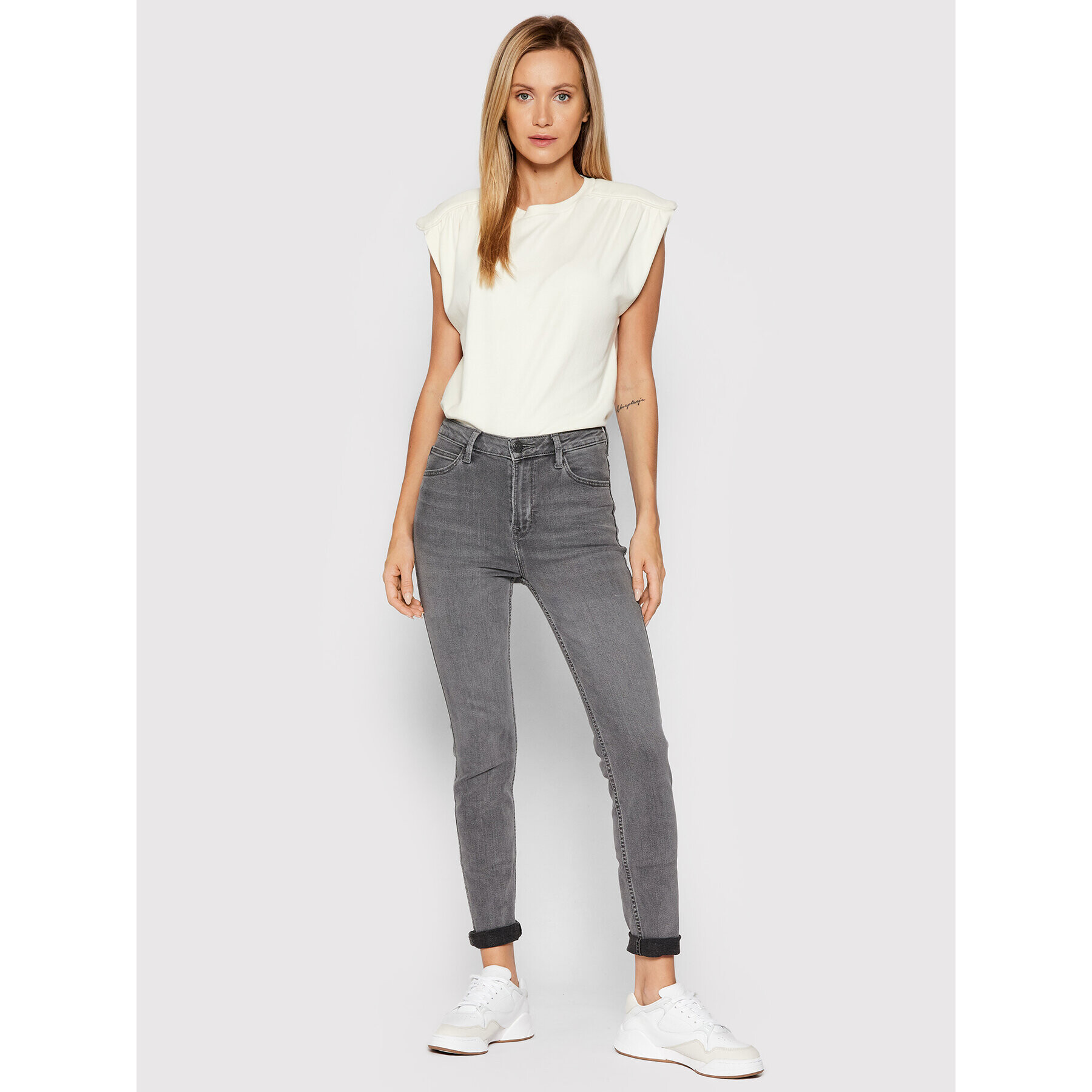 Lee Дънки Scarlett L626PJSN Сив Skinny Fit - Pepit.bg