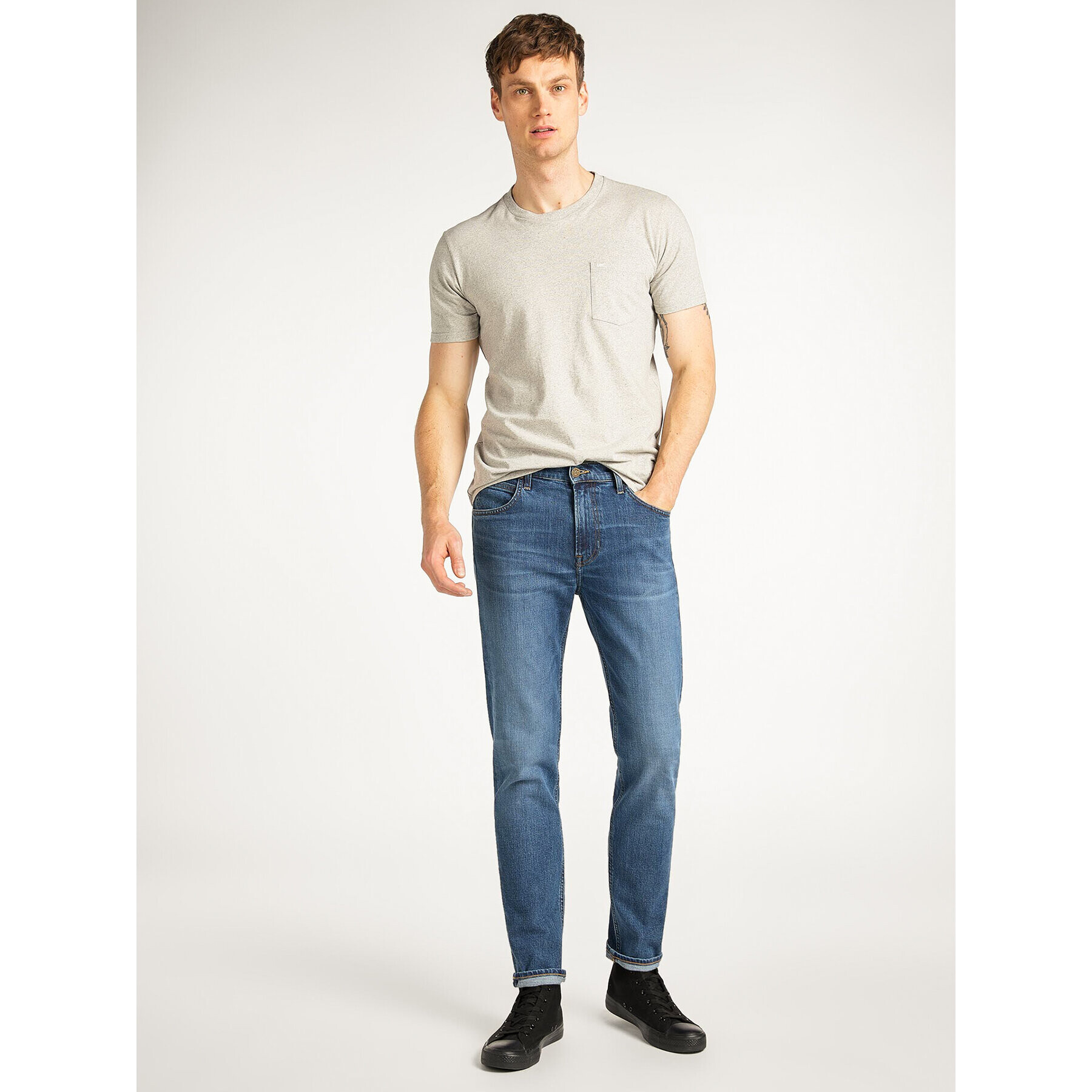 Lee Дънки тип Regular Fit Austin L733KNEQ Тъмносин Regular Fit - Pepit.bg