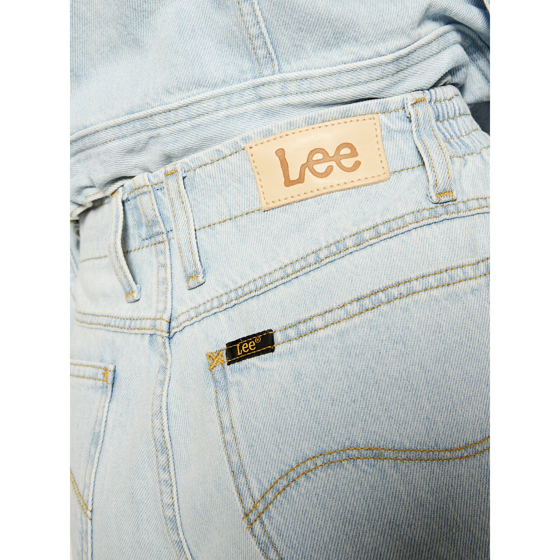 Lee Дънки тип Regular Fit Elasticated Mom L30MGGQB Син Regular Fit - Pepit.bg