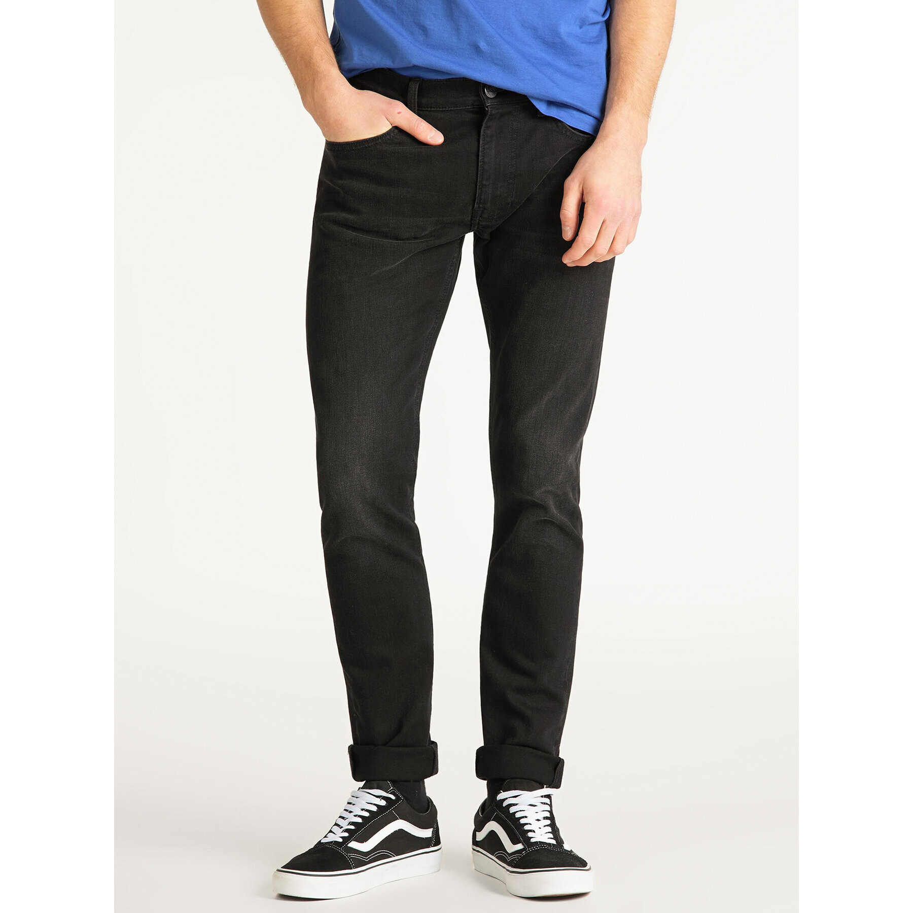 Lee Дънки тип Slim Fit Luke L719IZHL Черен Slim Fit - Pepit.bg