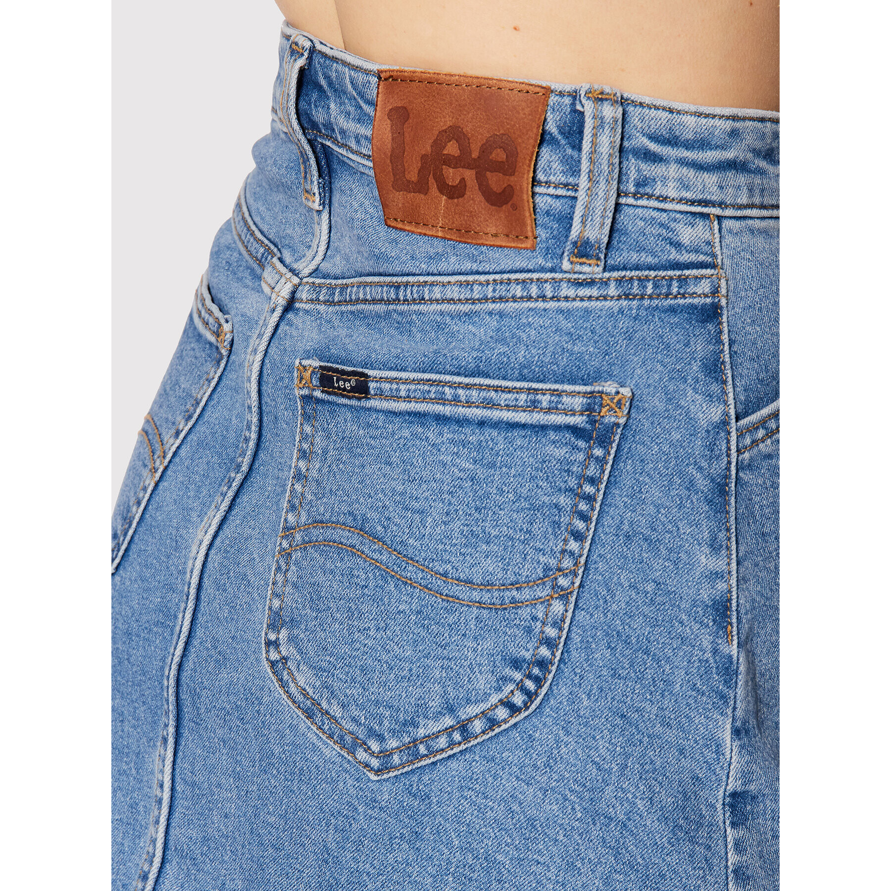 Lee Дънкова пола Let It Ride L38OVGJO Син Regular Fit - Pepit.bg