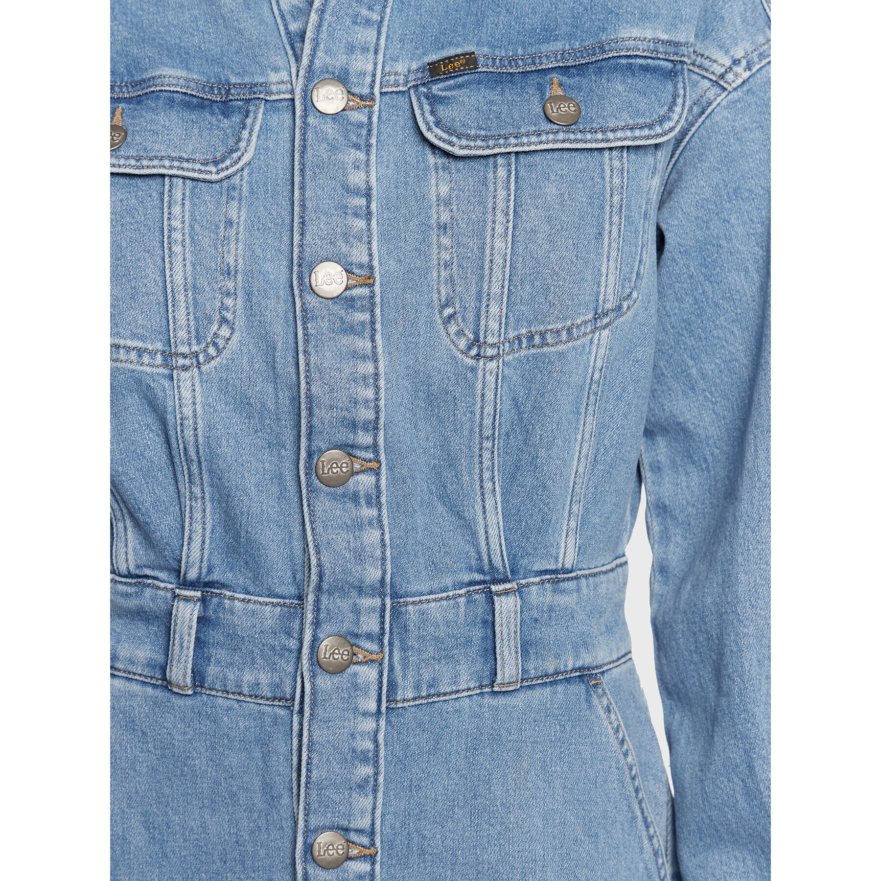 Lee Дънкова рокля Button Down L50XBTZC 112322246 Син Regular Fit - Pepit.bg