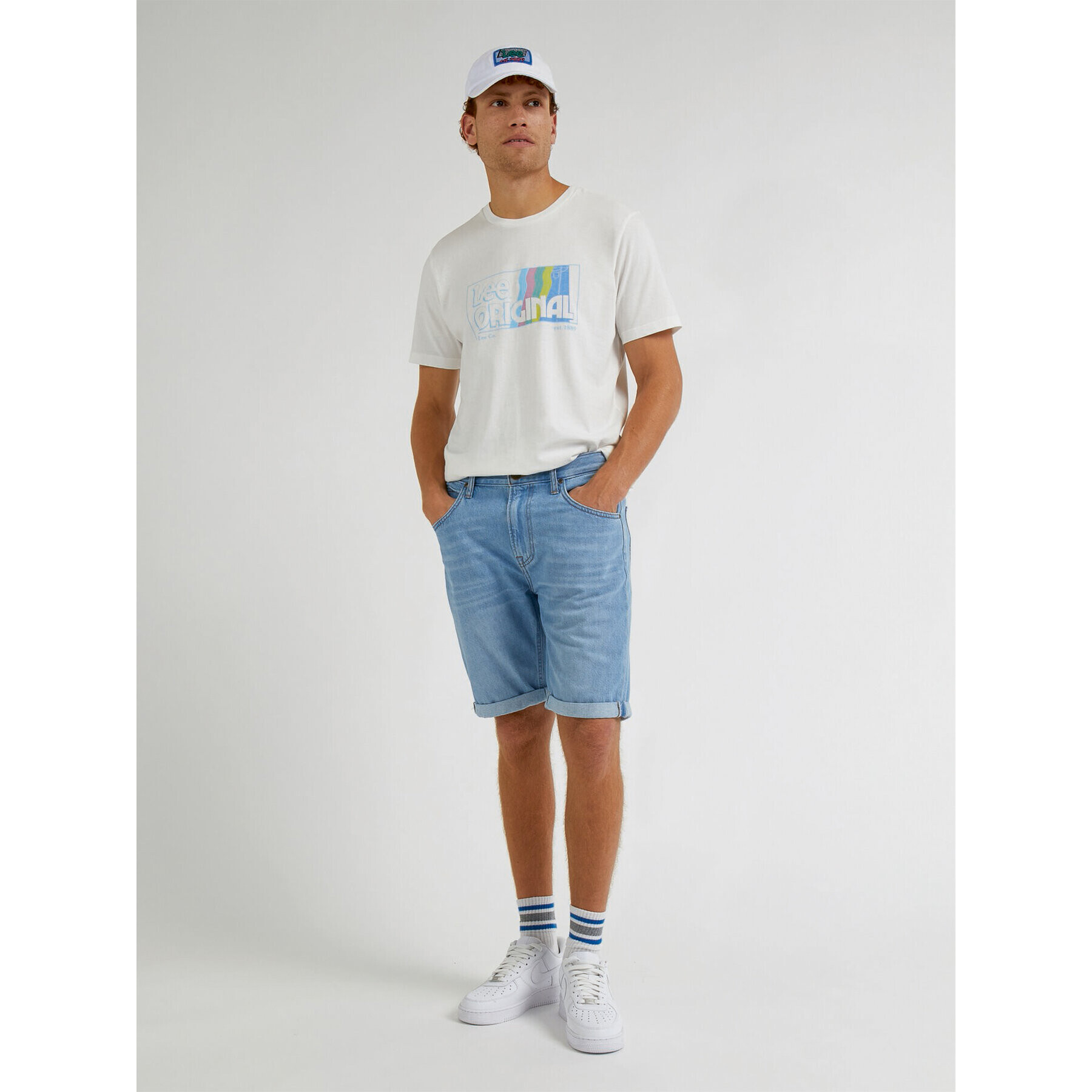 Lee Дънкови шорти 5 Pocket L73MHVB71 Син Regular Fit - Pepit.bg