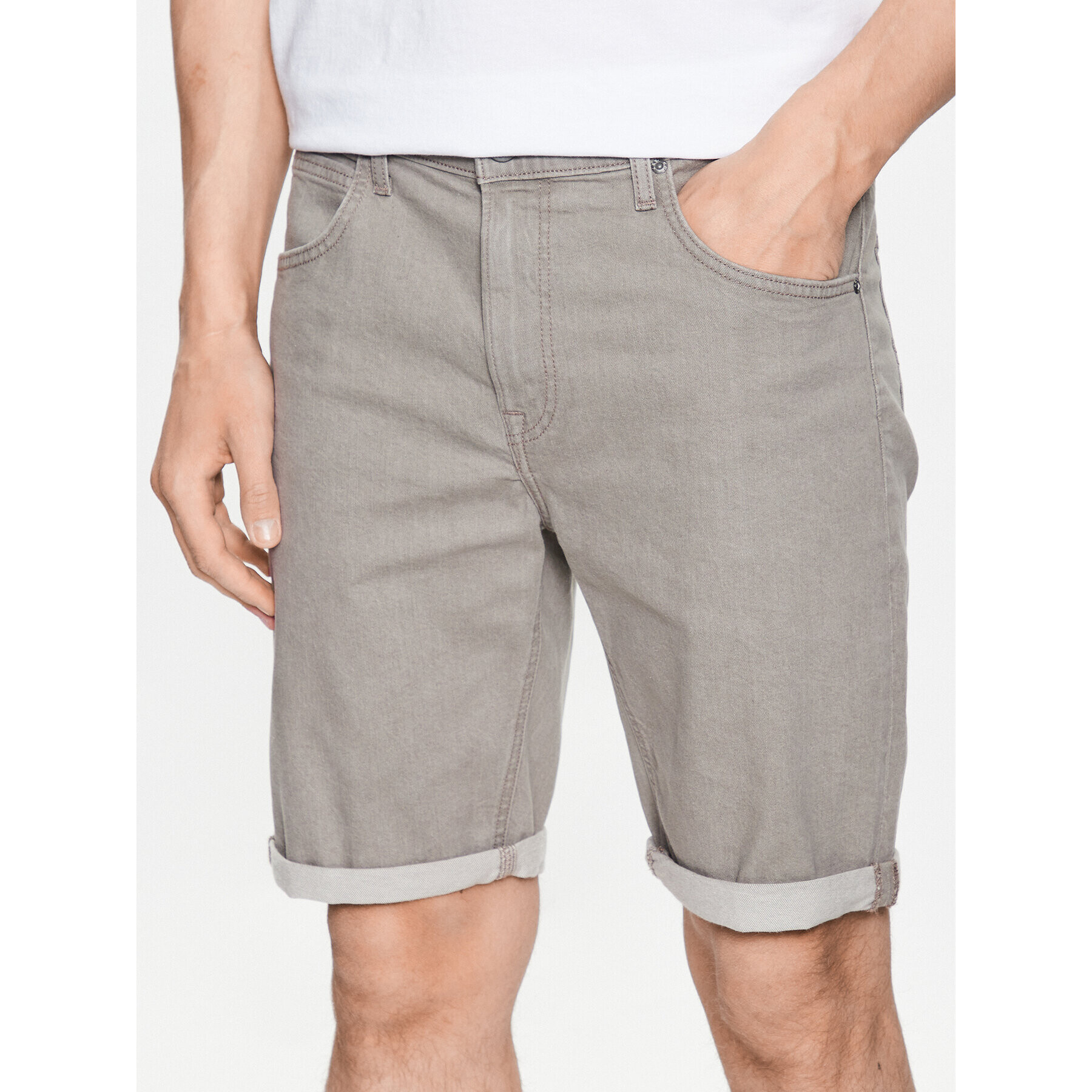 Lee Дънкови шорти 5 Pocket L73MKMC62 Бежов Regular Fit - Pepit.bg