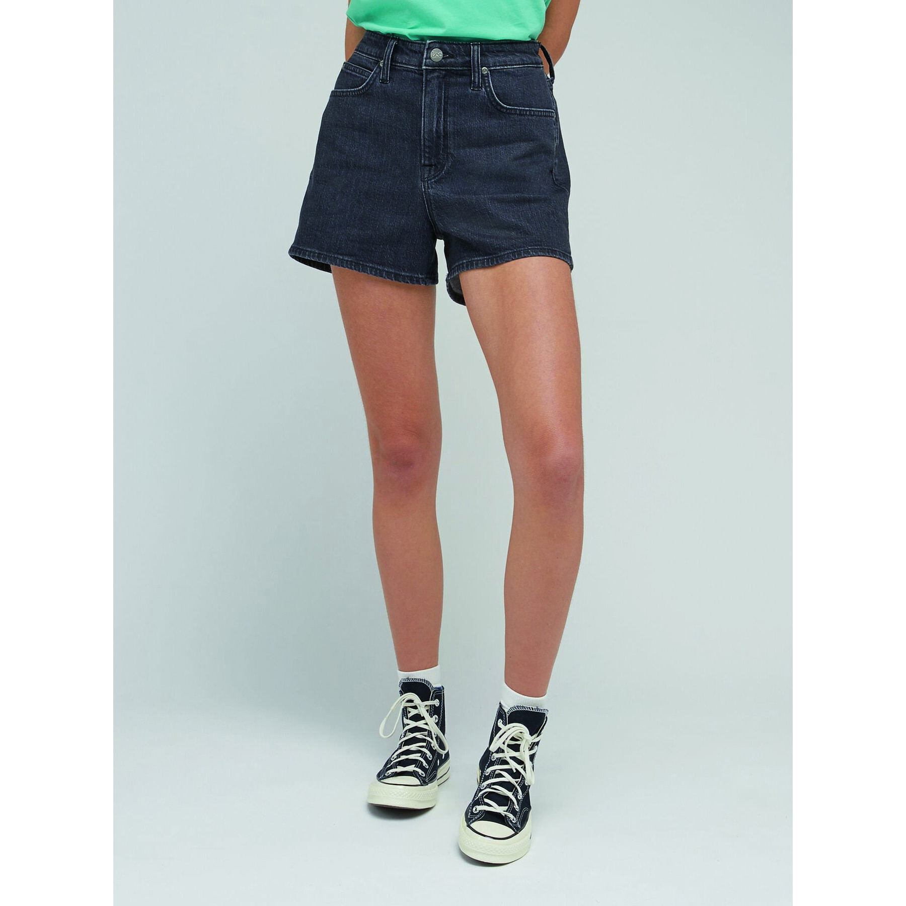 Lee Дънкови шорти Carol L37CBBB34 Черен Regular Fit - Pepit.bg