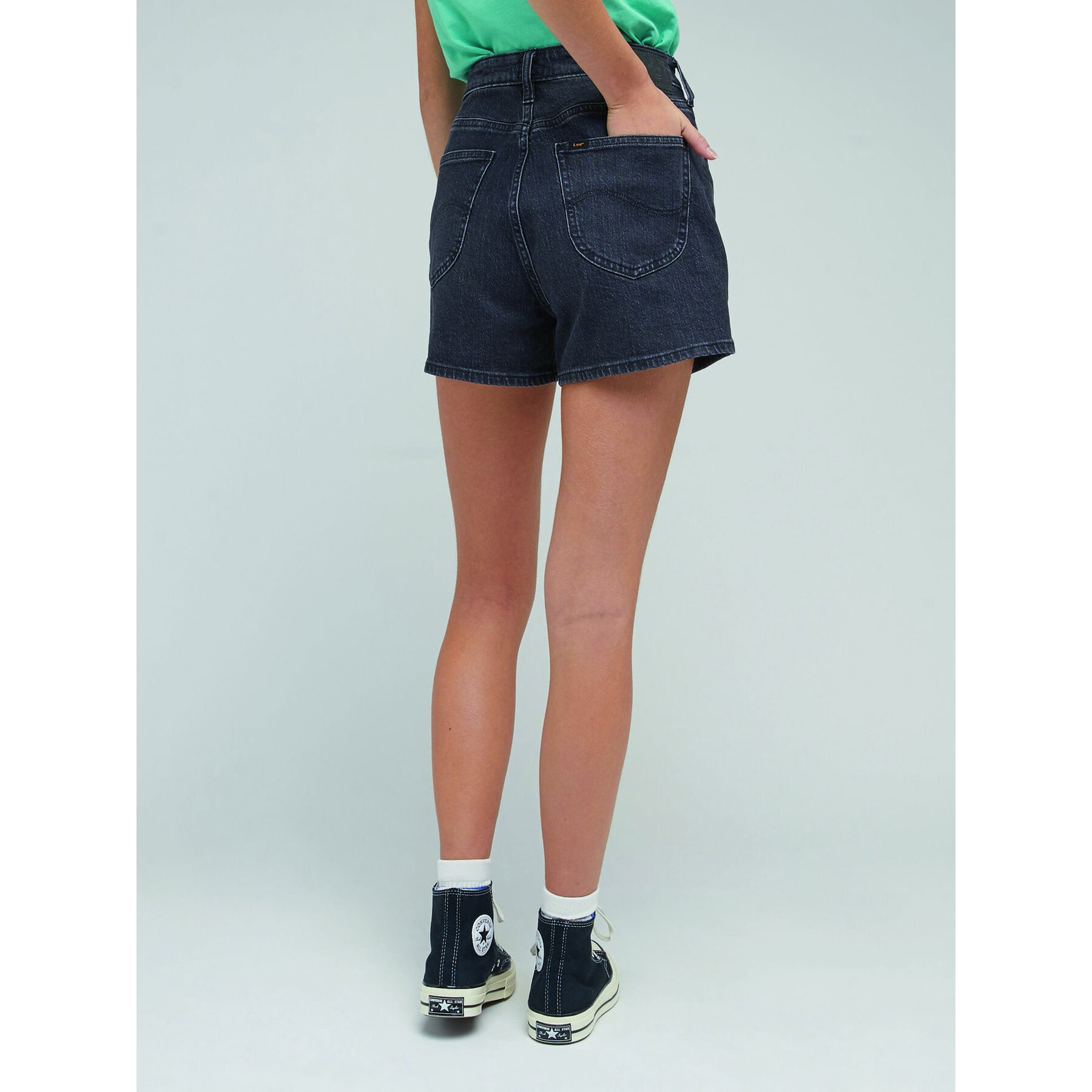 Lee Дънкови шорти Carol L37CBBB34 Черен Regular Fit - Pepit.bg