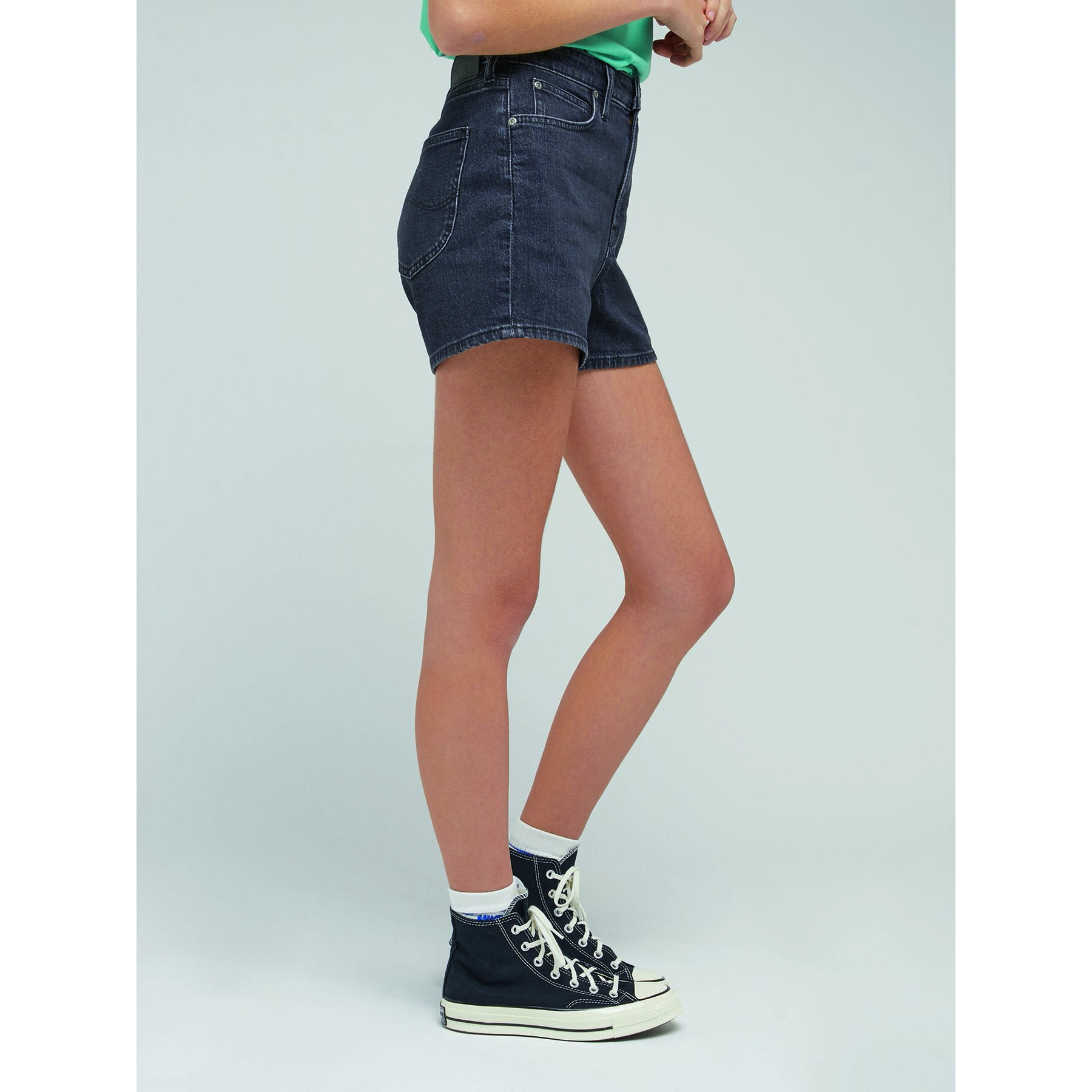 Lee Дънкови шорти Carol L37CBBB34 Черен Regular Fit - Pepit.bg