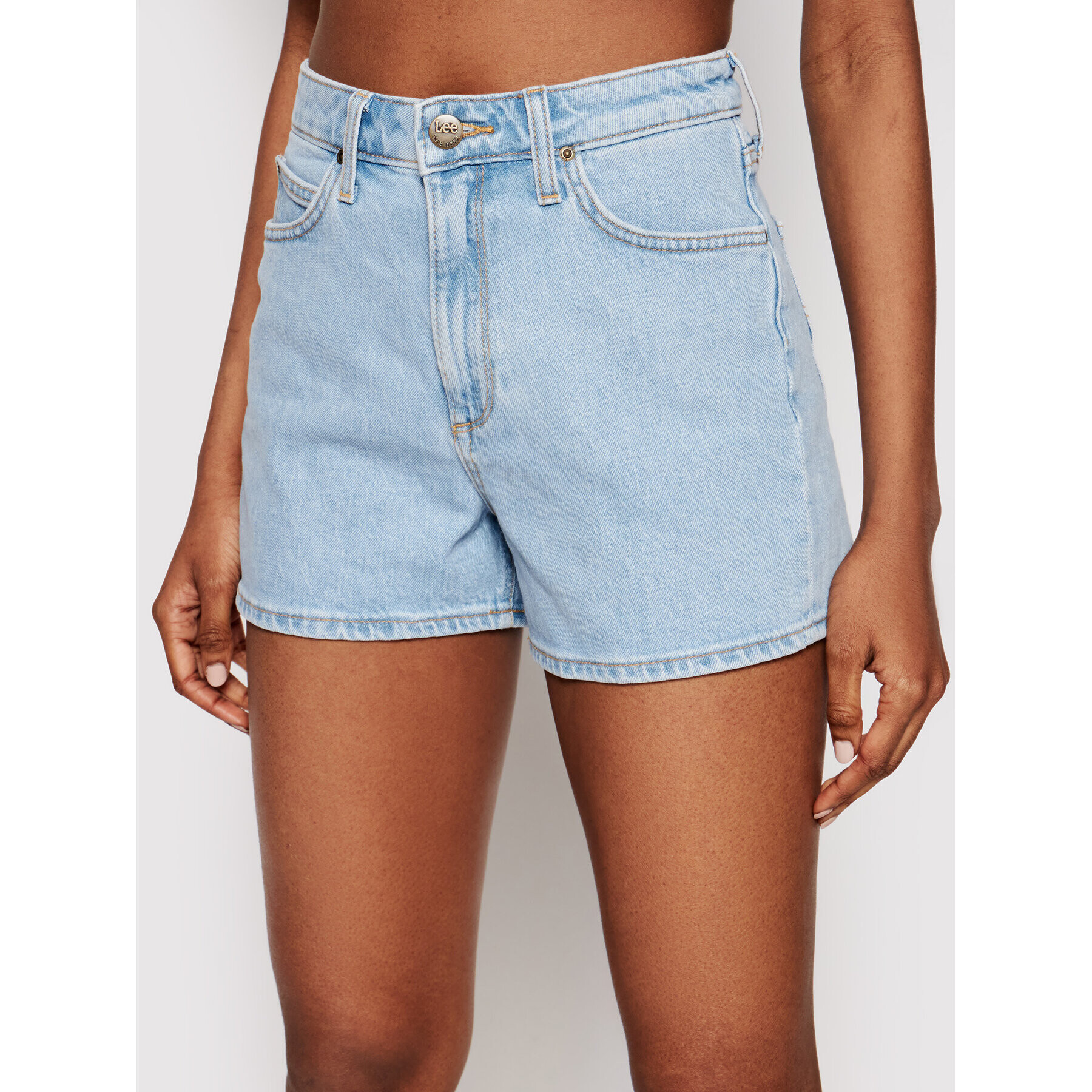 Lee Дънкови шорти Carol L37CMWJU Син Loose Fit - Pepit.bg