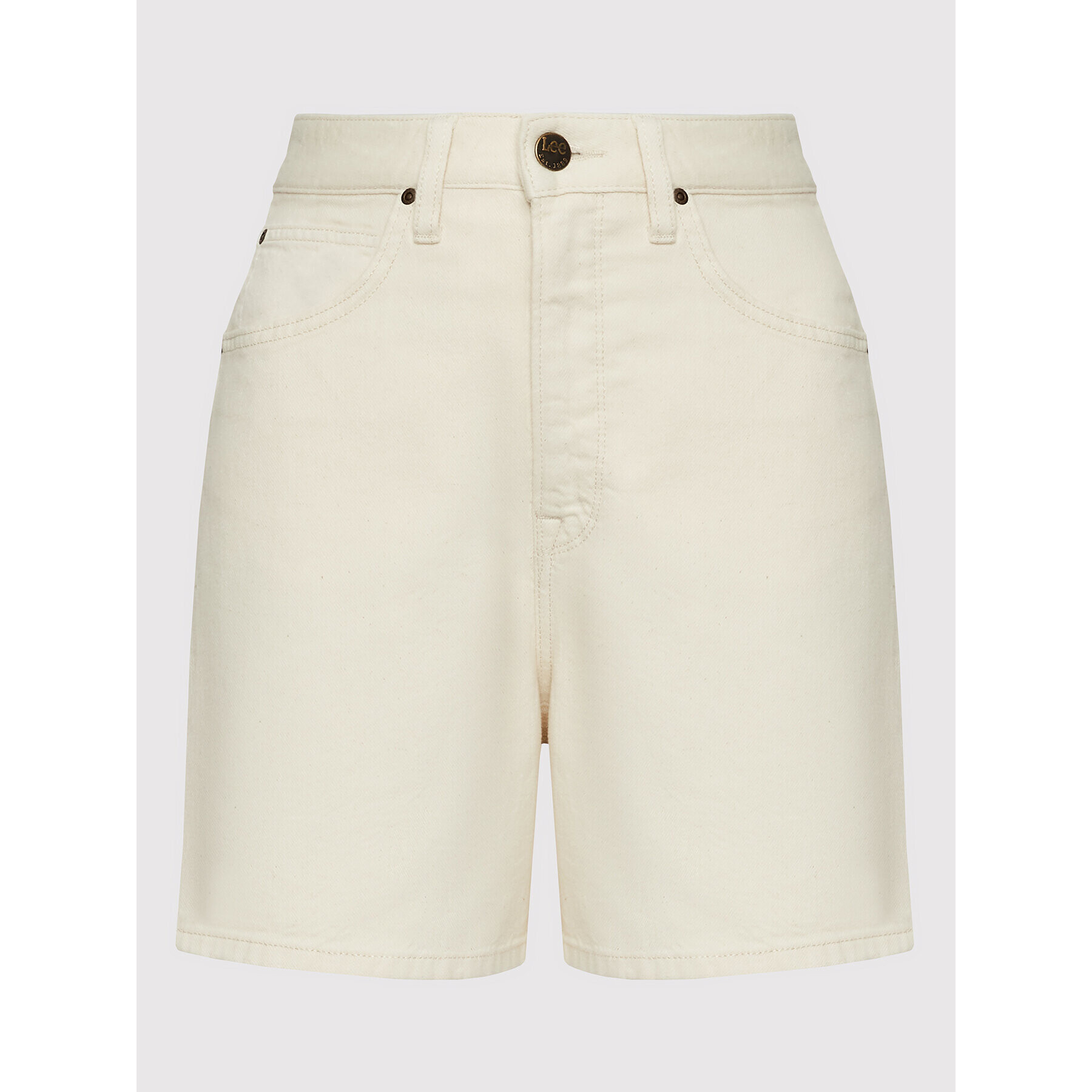 Lee Дънкови шорти Stella L37ESM49 Бежов Relaxed Fit - Pepit.bg