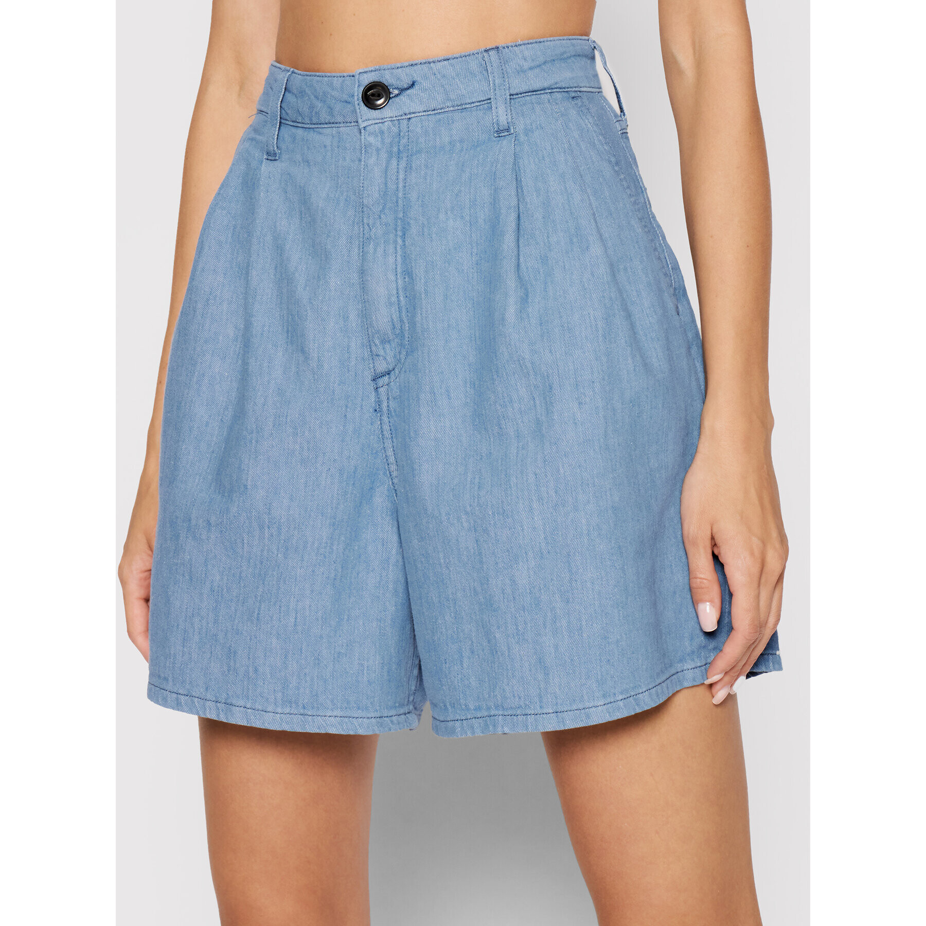 Lee Дънкови шорти Stella Pleated L37ANBYK Син Regular Fit - Pepit.bg