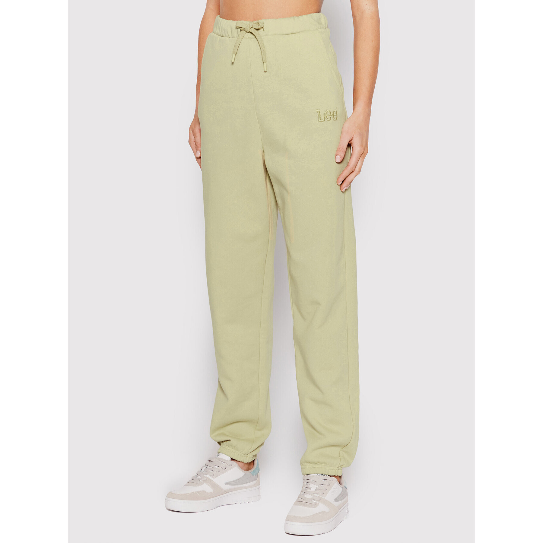 Lee Долнище анцуг L32MRYUM Зелен Relaxed Fit - Pepit.bg