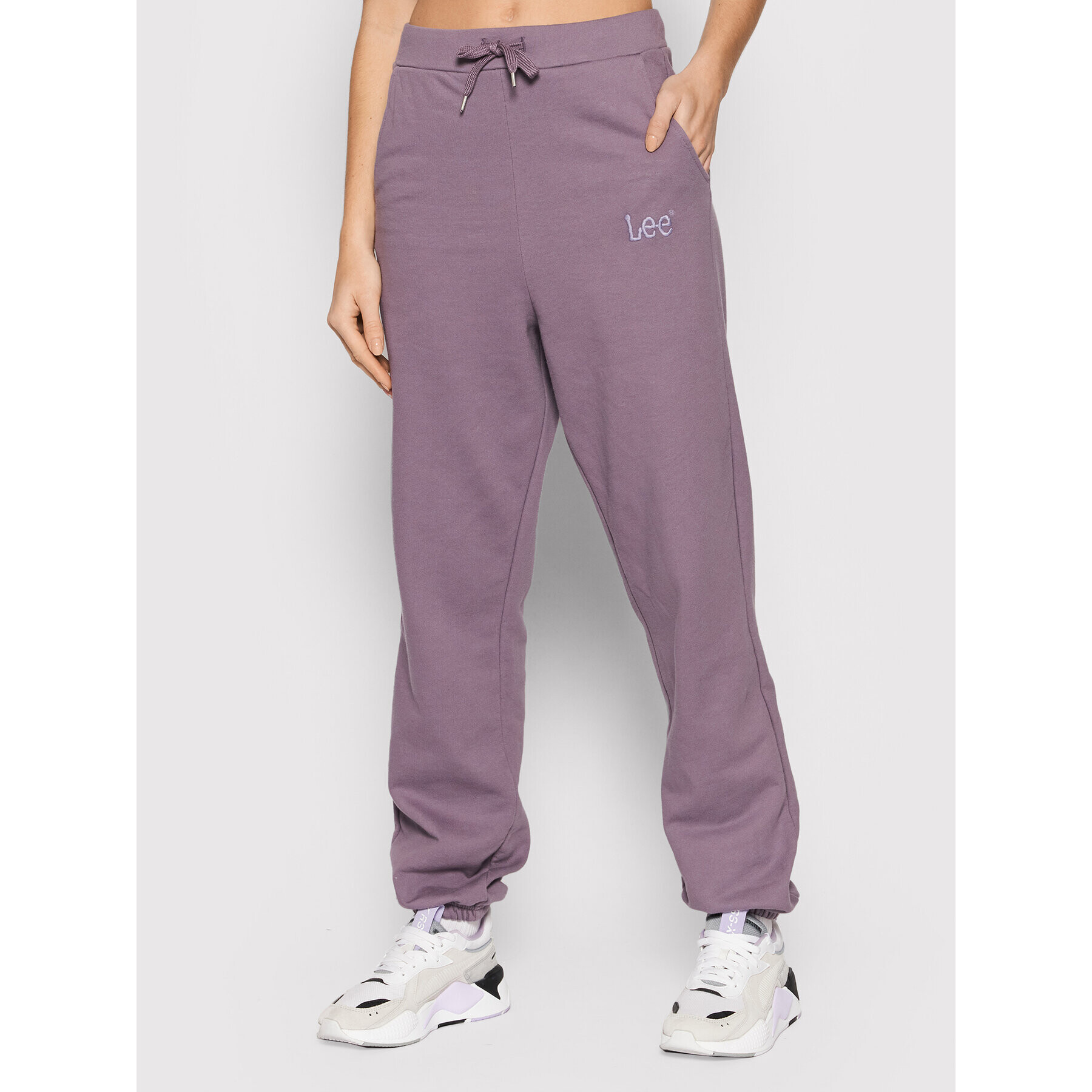 Lee Долнище анцуг L32MTXTZ Виолетов Relaxed Fit - Pepit.bg