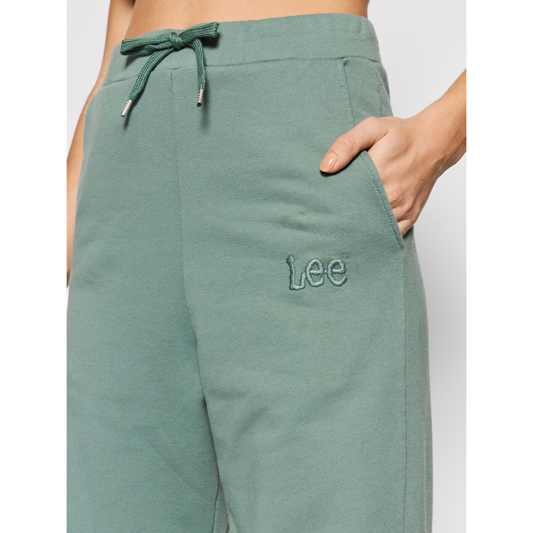 Lee Долнище анцуг L32MTXTY Зелен Relaxed Fit - Pepit.bg