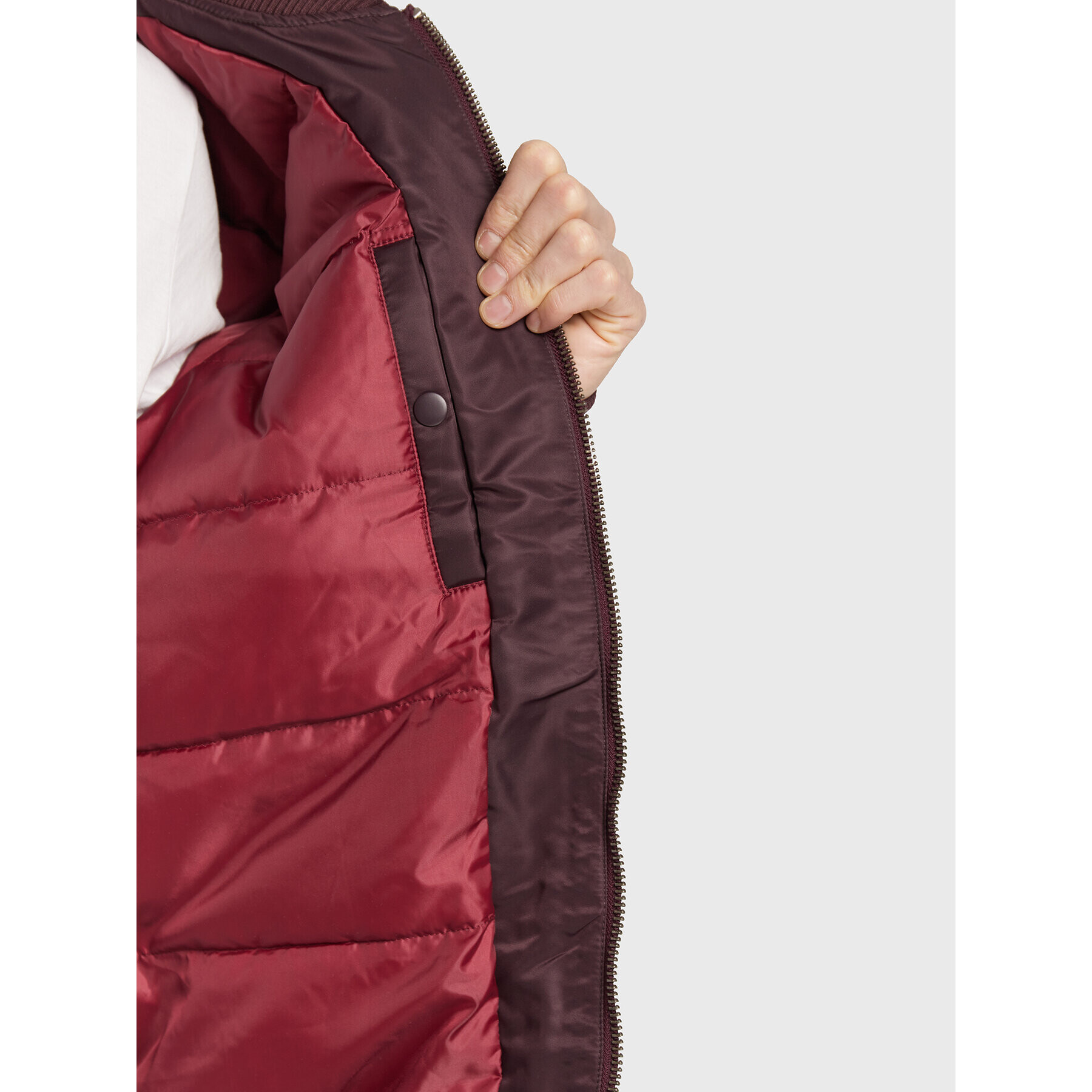 Lee Яке бомбър L87GOS74 Бордо Regular Fit - Pepit.bg