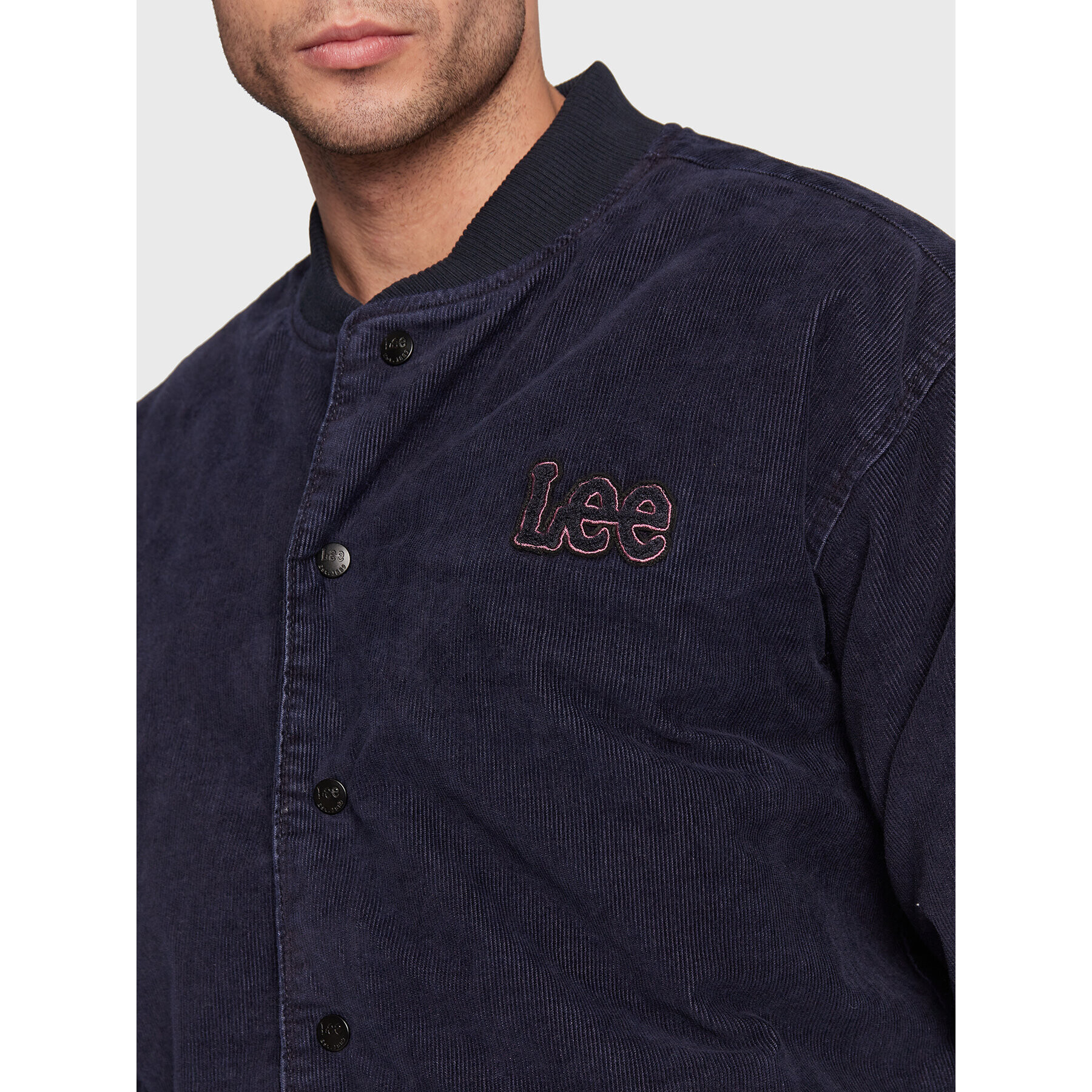 Lee Яке бомбър Varsity L89PDNPM Тъмносин Regular Fit - Pepit.bg