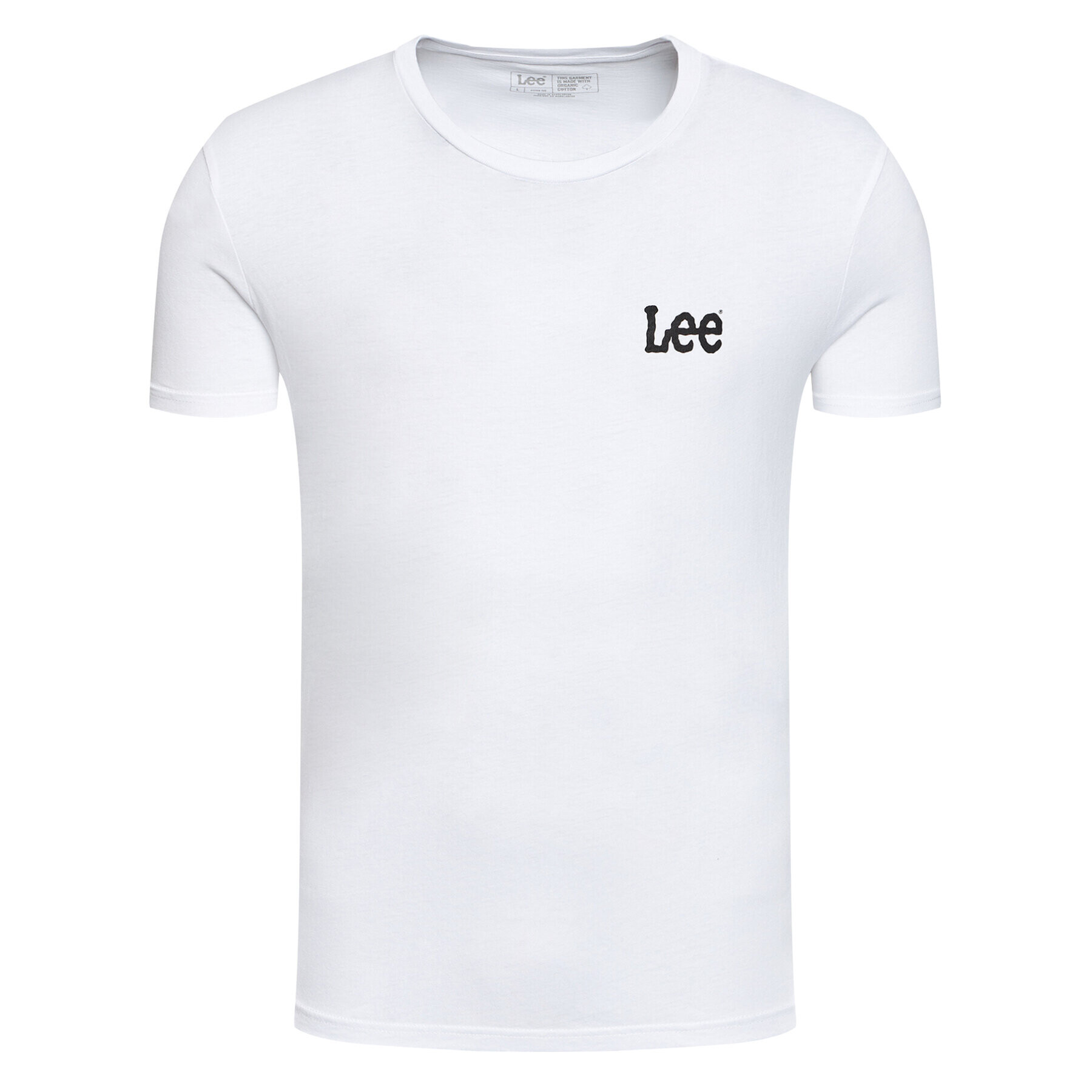 Lee Комплект 2 тишъртки Crew Neck Graphic L65RAIKW Бял Slim Fit - Pepit.bg