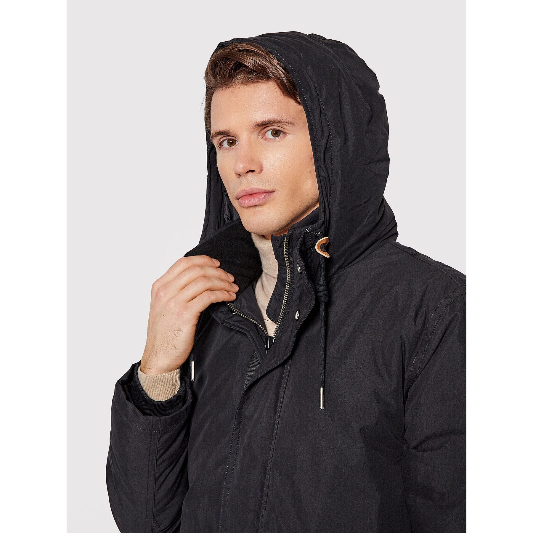 Lee Парка Essential L88COD01 Черен Regular Fit - Pepit.bg