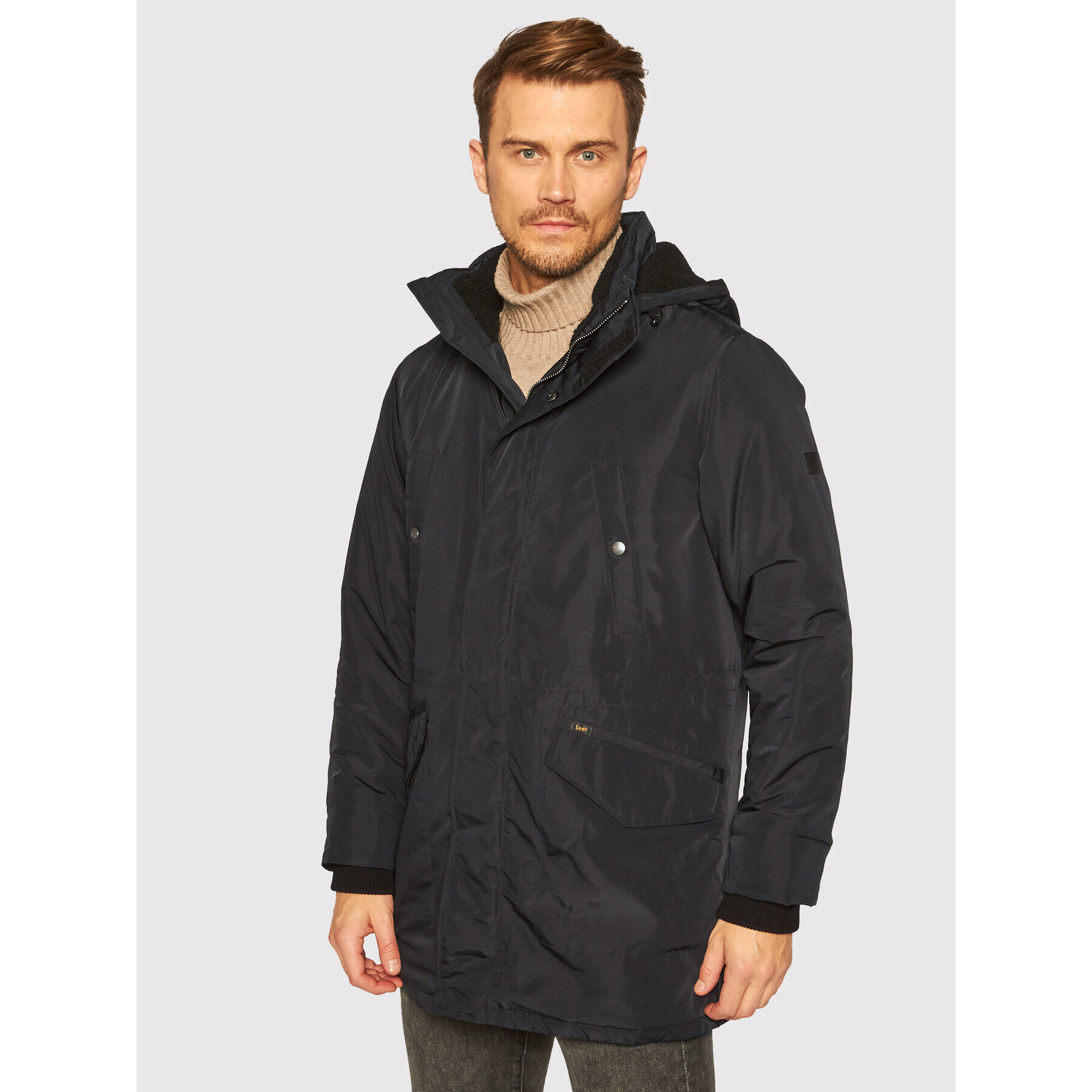 Lee Парка L87ZMK01 Черен Regular Fit - Pepit.bg