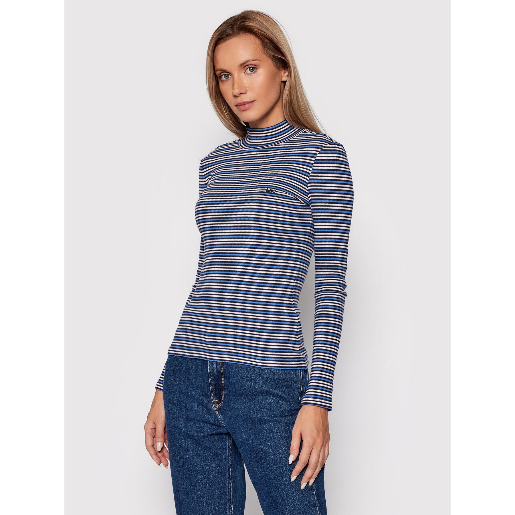Lee Поло Ribbed L40HRCSV Цветен Slim Fit - Pepit.bg