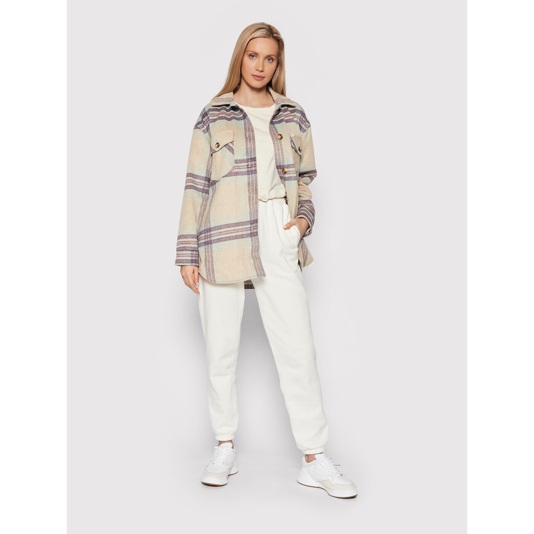 Lee Преходно яке Overshirt L45HTETY Бежов Regular Fit - Pepit.bg