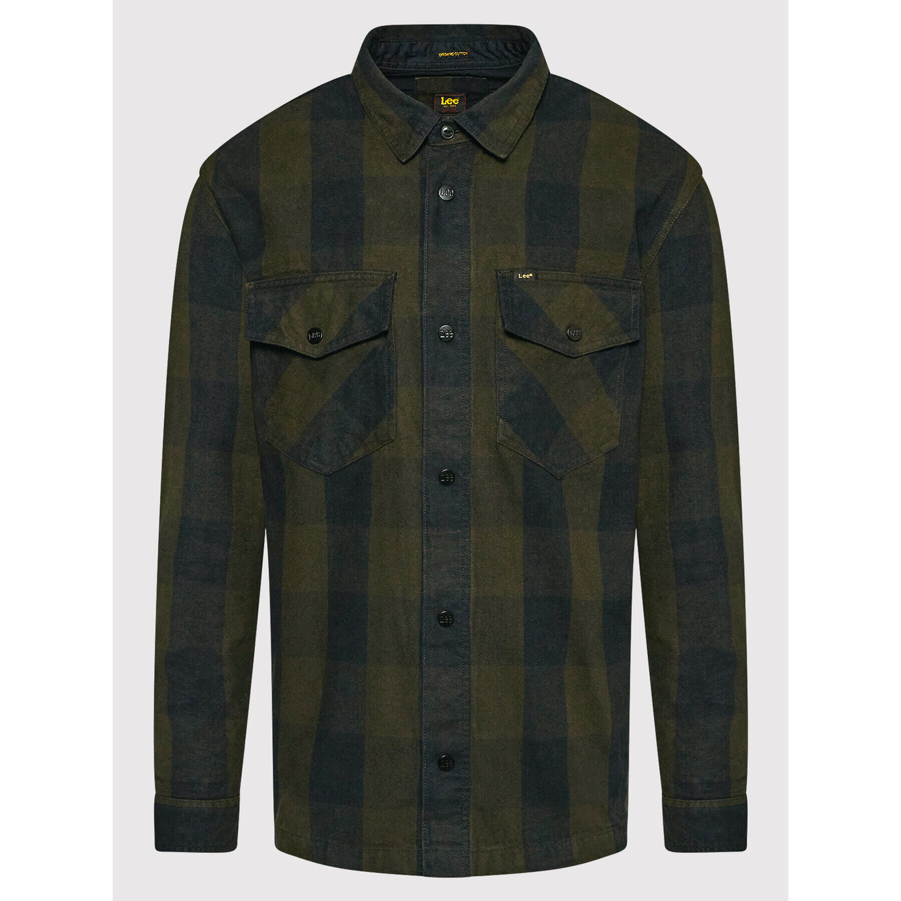 Lee Преходно яке Overshirt L66EMOOJ Зелен Relaxed Fit - Pepit.bg