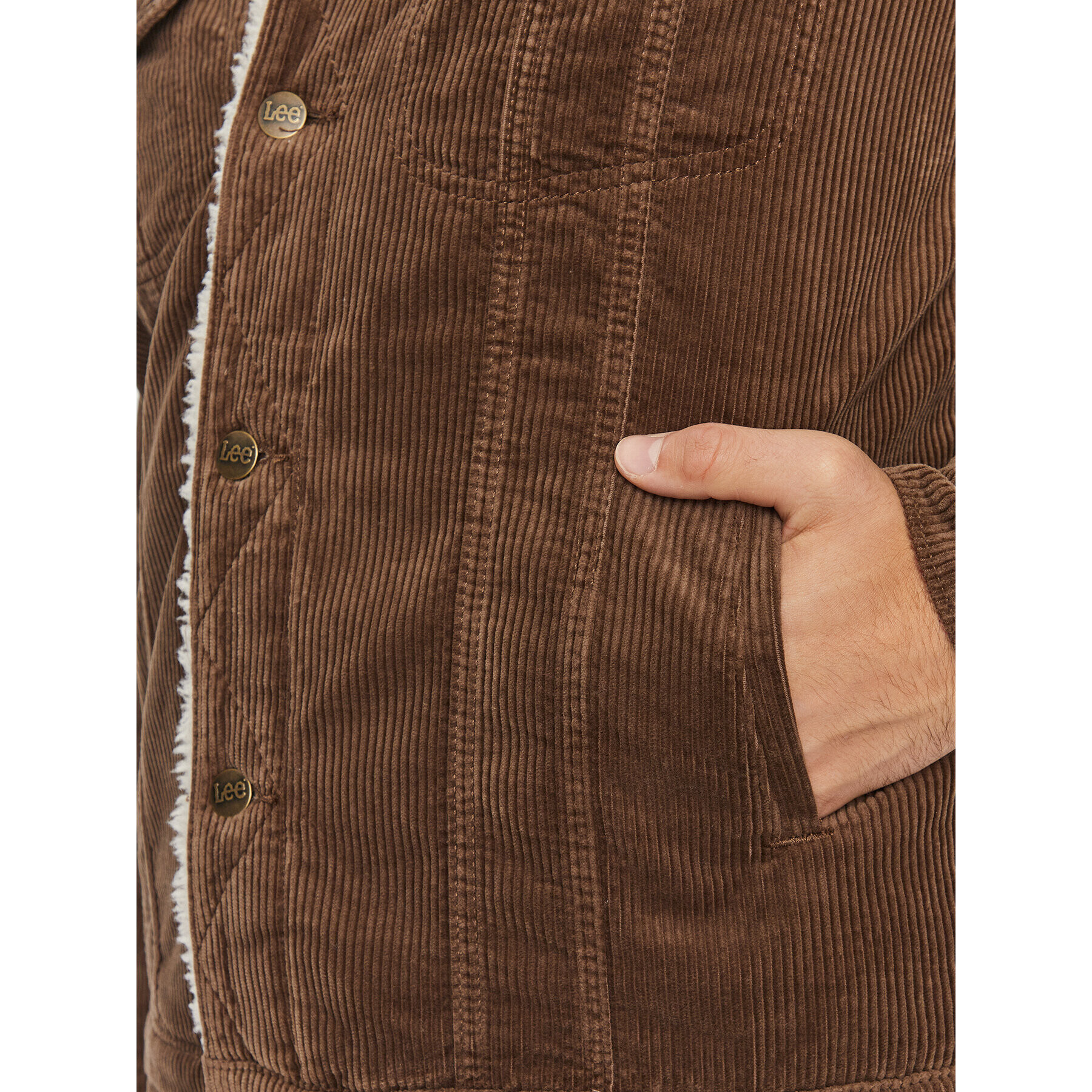 Lee Преходно яке 112341642 Кафяв Regular Fit - Pepit.bg