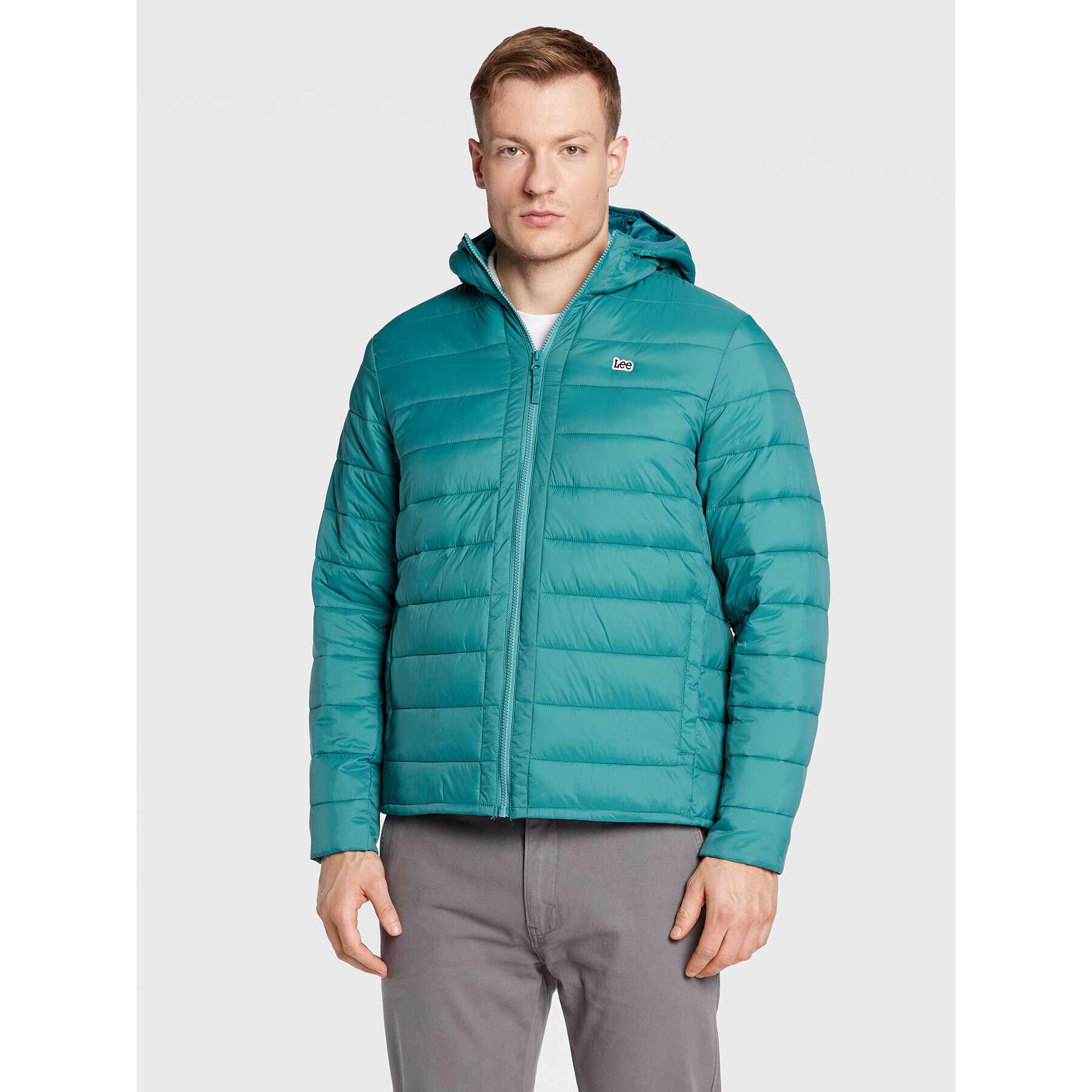 Lee Пухено яке Light Puffer L87HSZDO 112321562 Зелен Regular Fit - Pepit.bg