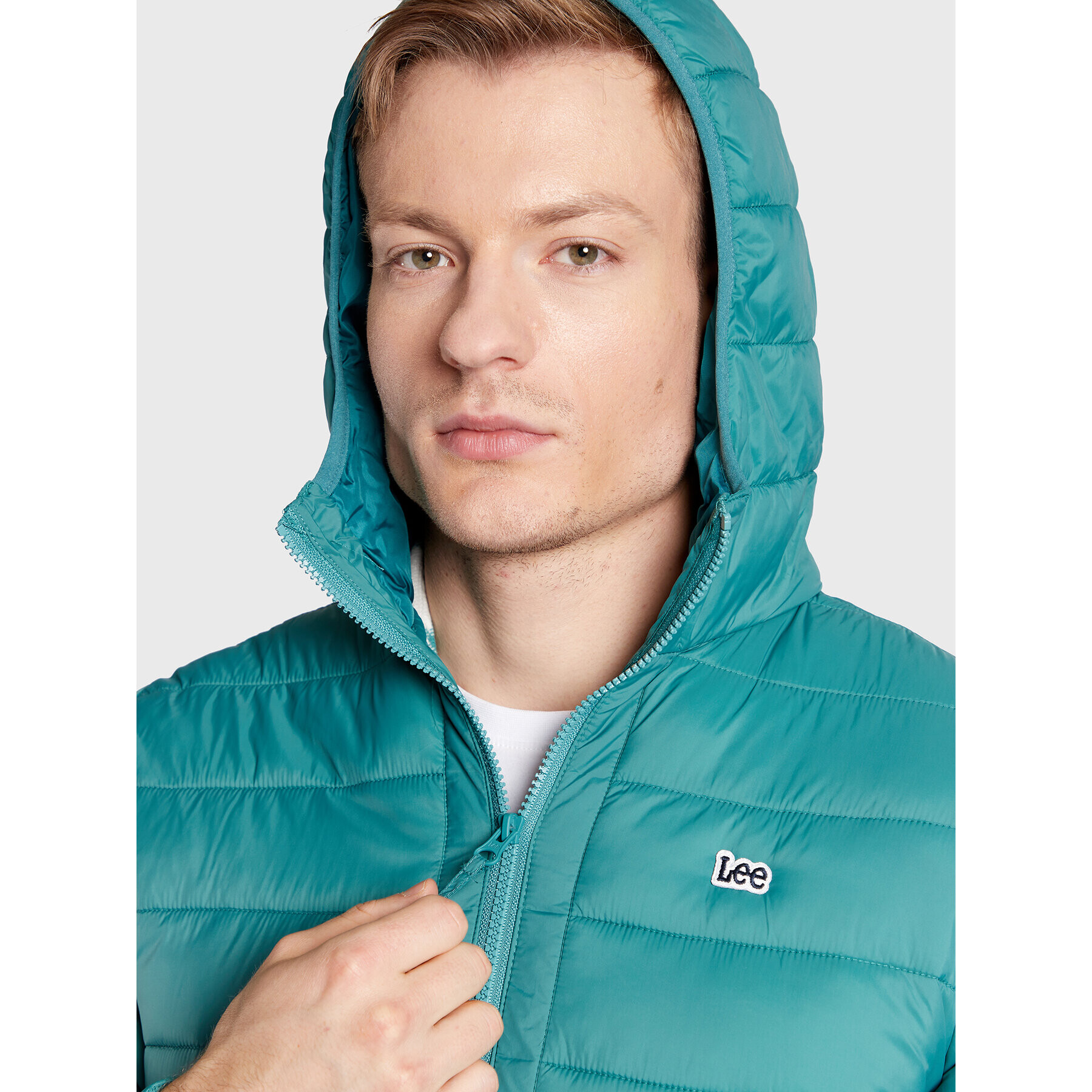 Lee Пухено яке Light Puffer L87HSZDO 112321562 Зелен Regular Fit - Pepit.bg