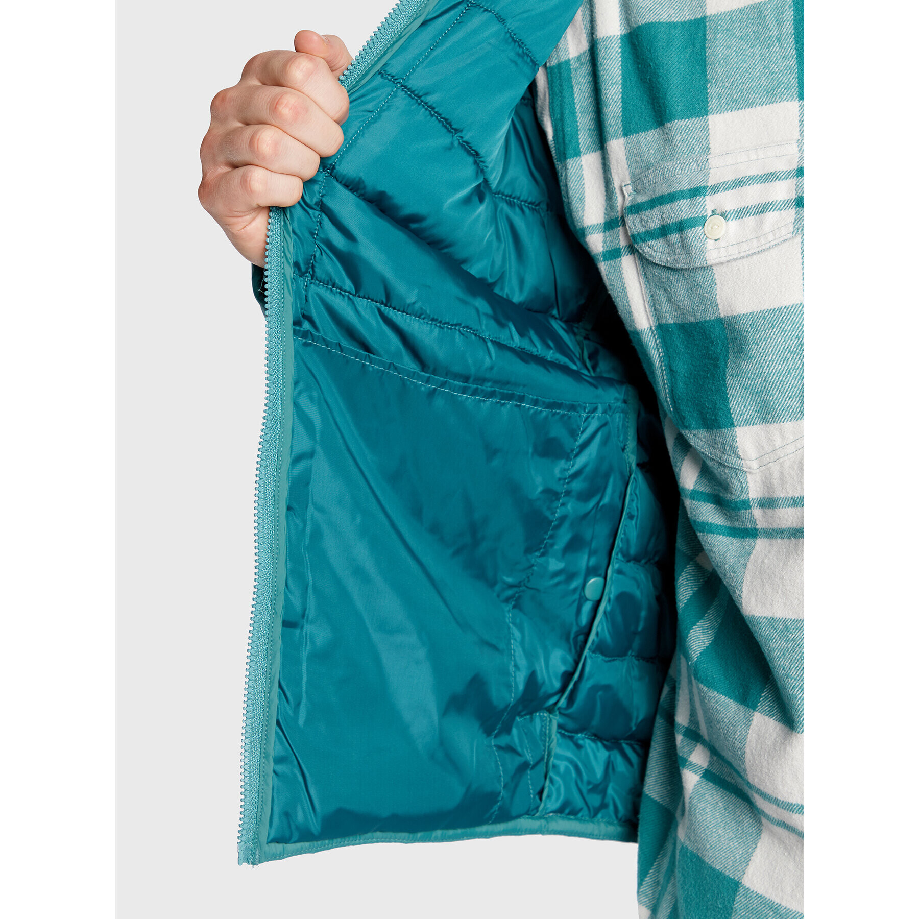 Lee Пухено яке Light Puffer L87HSZDO 112321562 Зелен Regular Fit - Pepit.bg