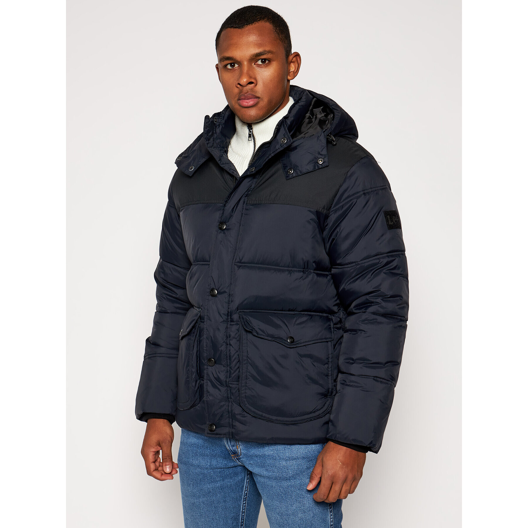 Lee Пухено яке Puffer L86NSZ01 Тъмносин Regular Fit - Pepit.bg