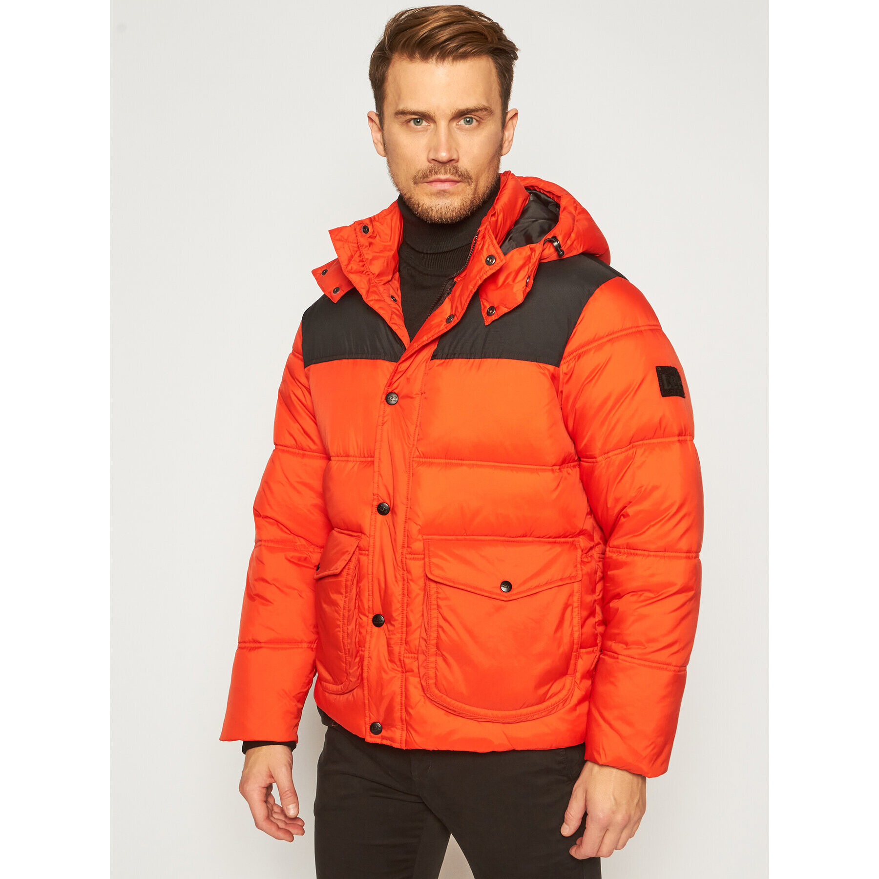 Lee Пухено яке Puffer L86NSZOL Оранжев Regular Fit - Pepit.bg