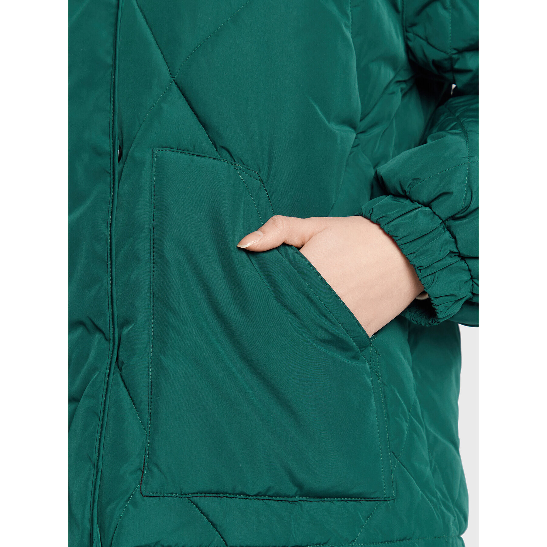 Lee Пухено яке L55LEV96 112320695 Зелен Relaxed Fit - Pepit.bg