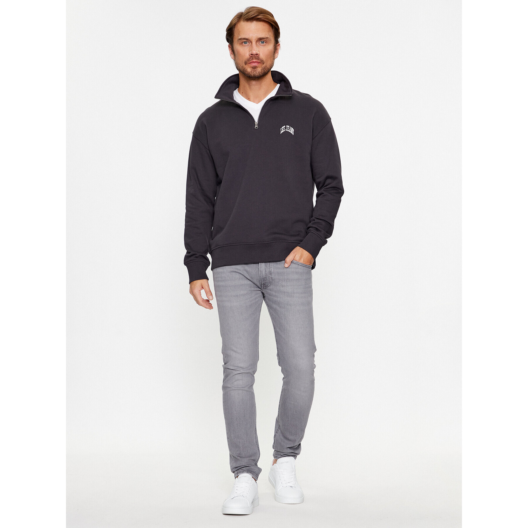 Lee Пуловер 112341671 Черен Relaxed Fit - Pepit.bg